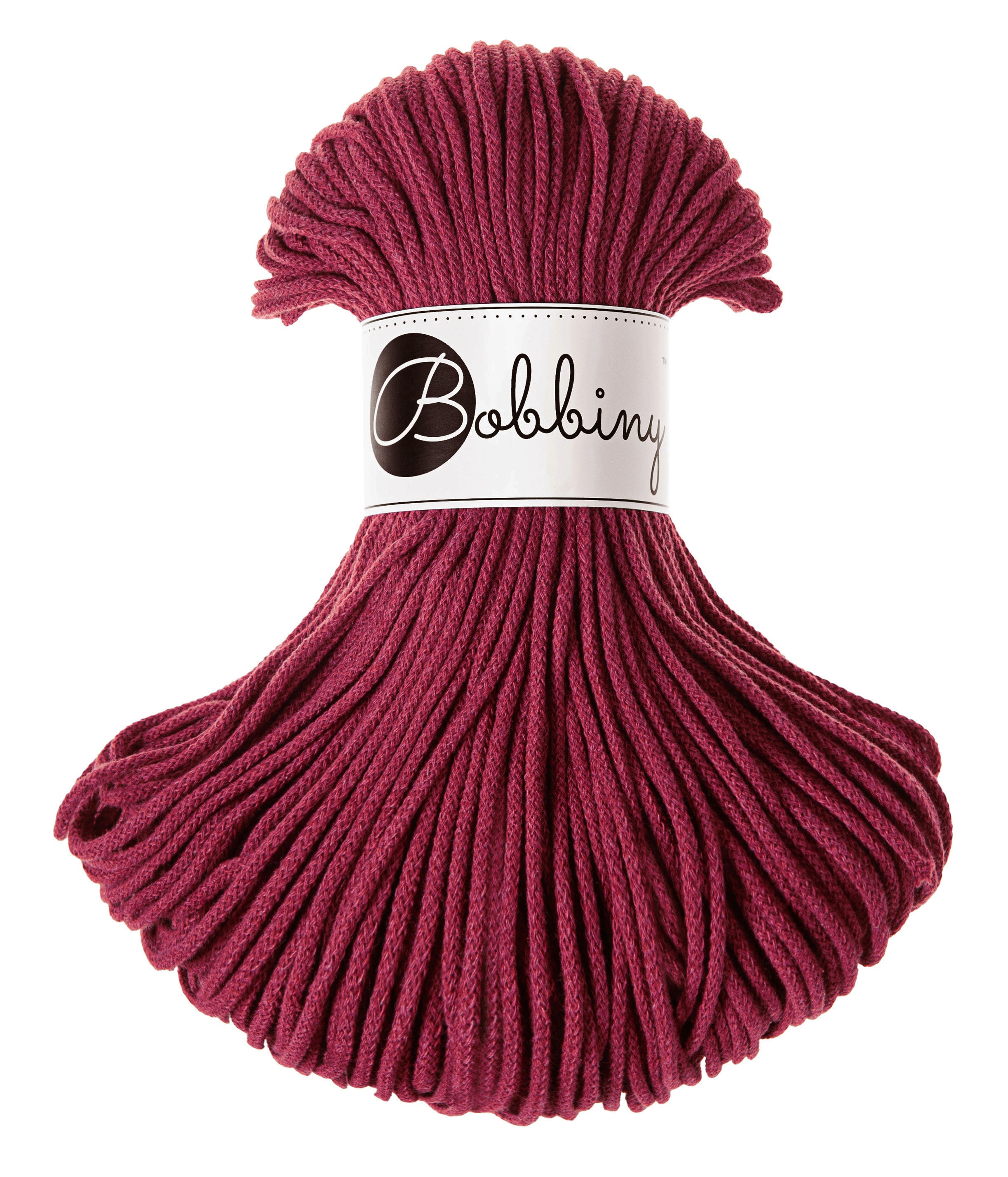 Flechtkordel Jun - Wine Red 100m