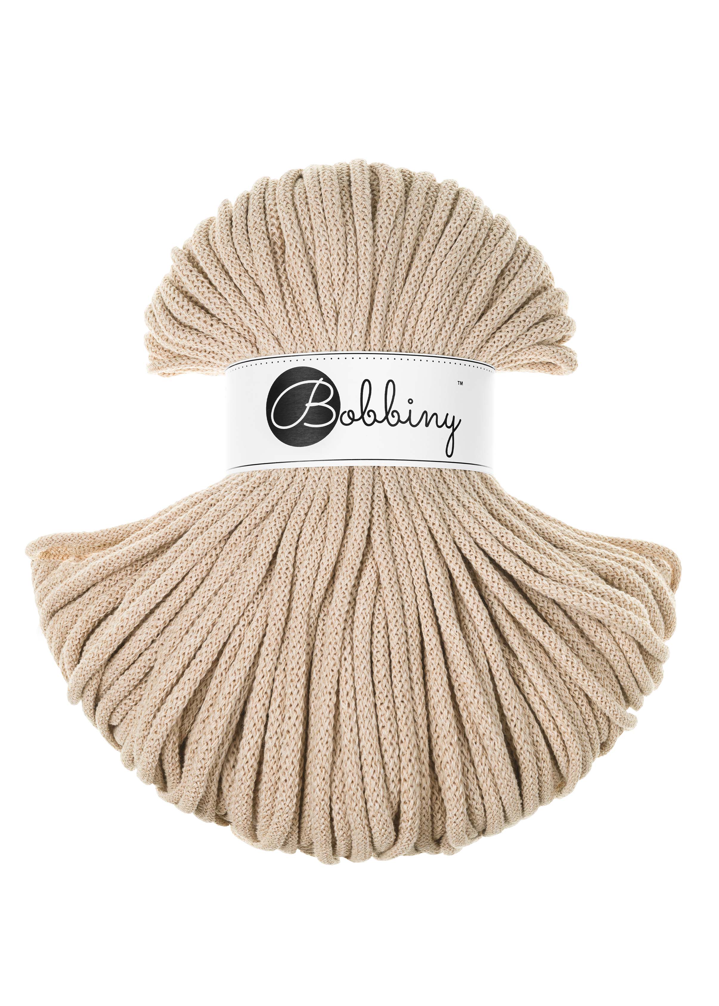 Flechtkordel Prem - Warm Beige 100m