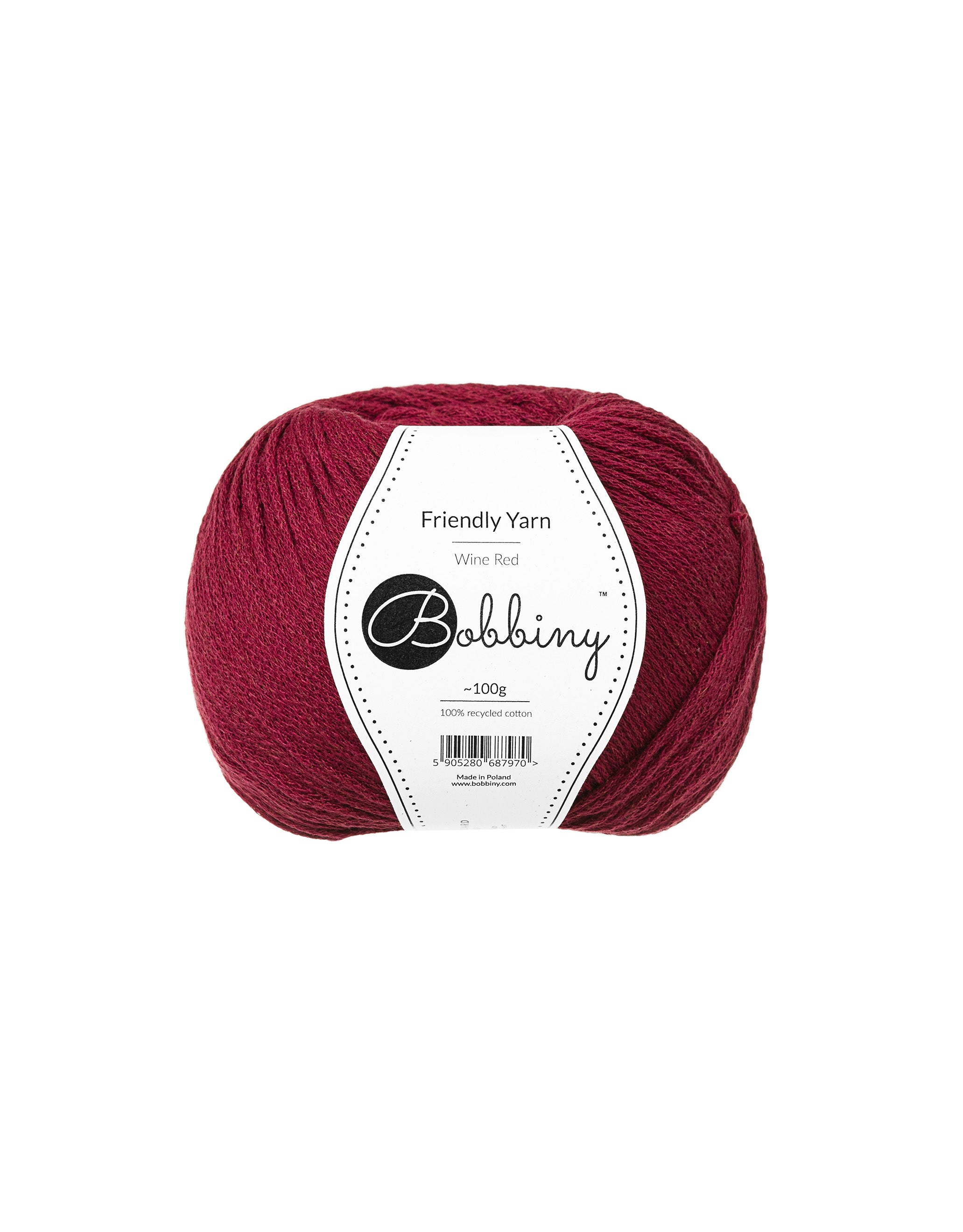 Friendly Yarn 4mm 100g - Wine Red