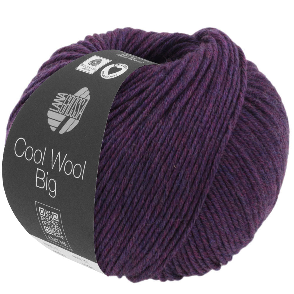 COOL WOOL BIG MÉLANGE - Dunkelviolett meliert