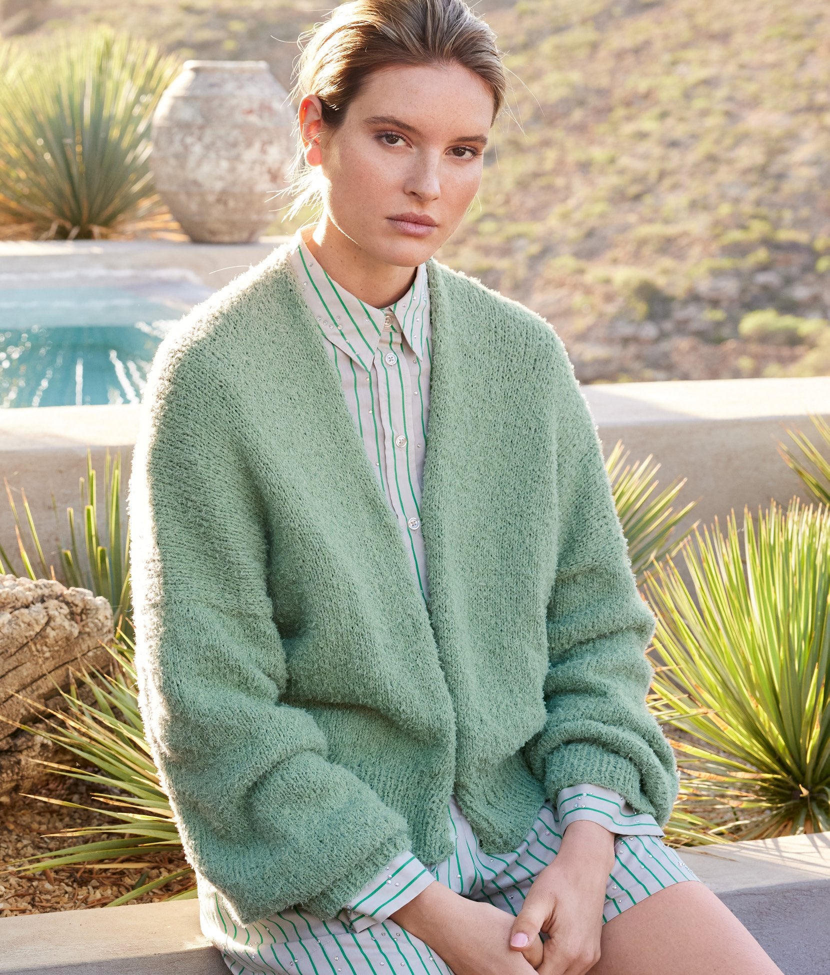 TOP-DOWN CARDIGAN · ELLA