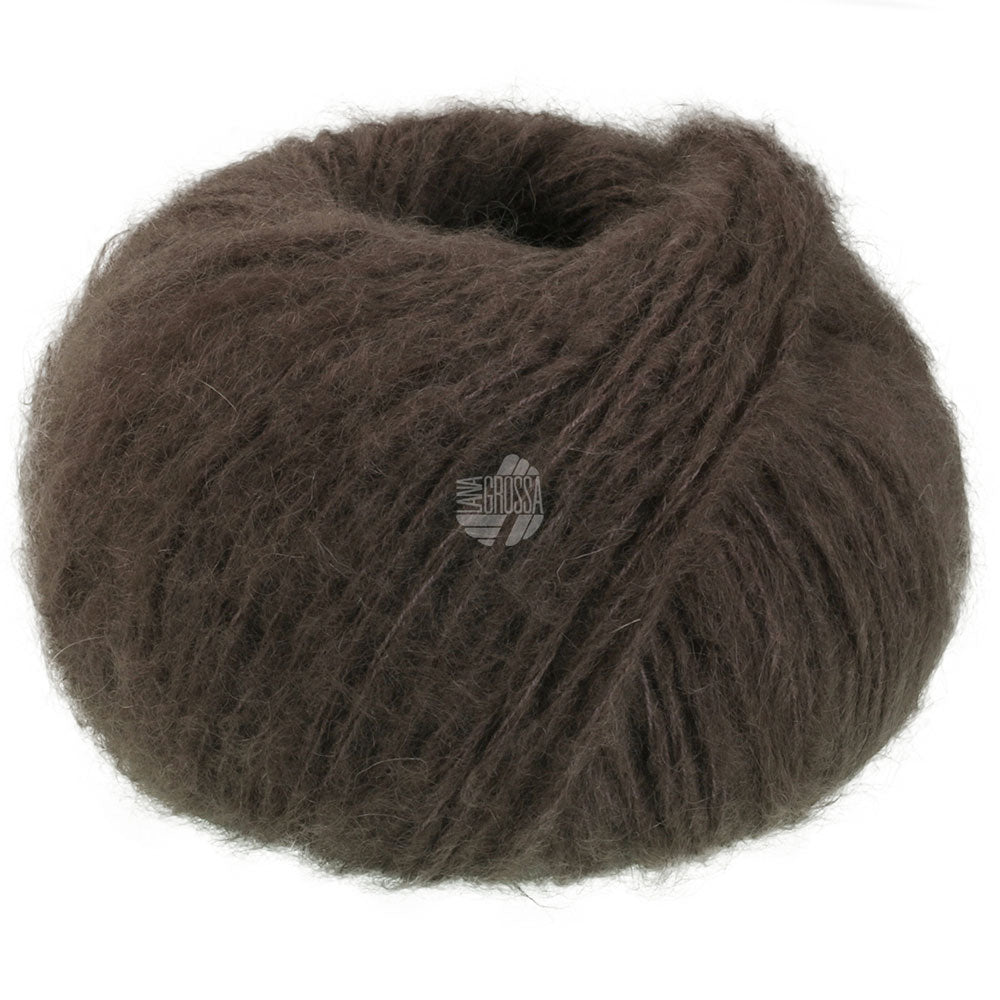 MOHAIR DI GIO - Graubraun