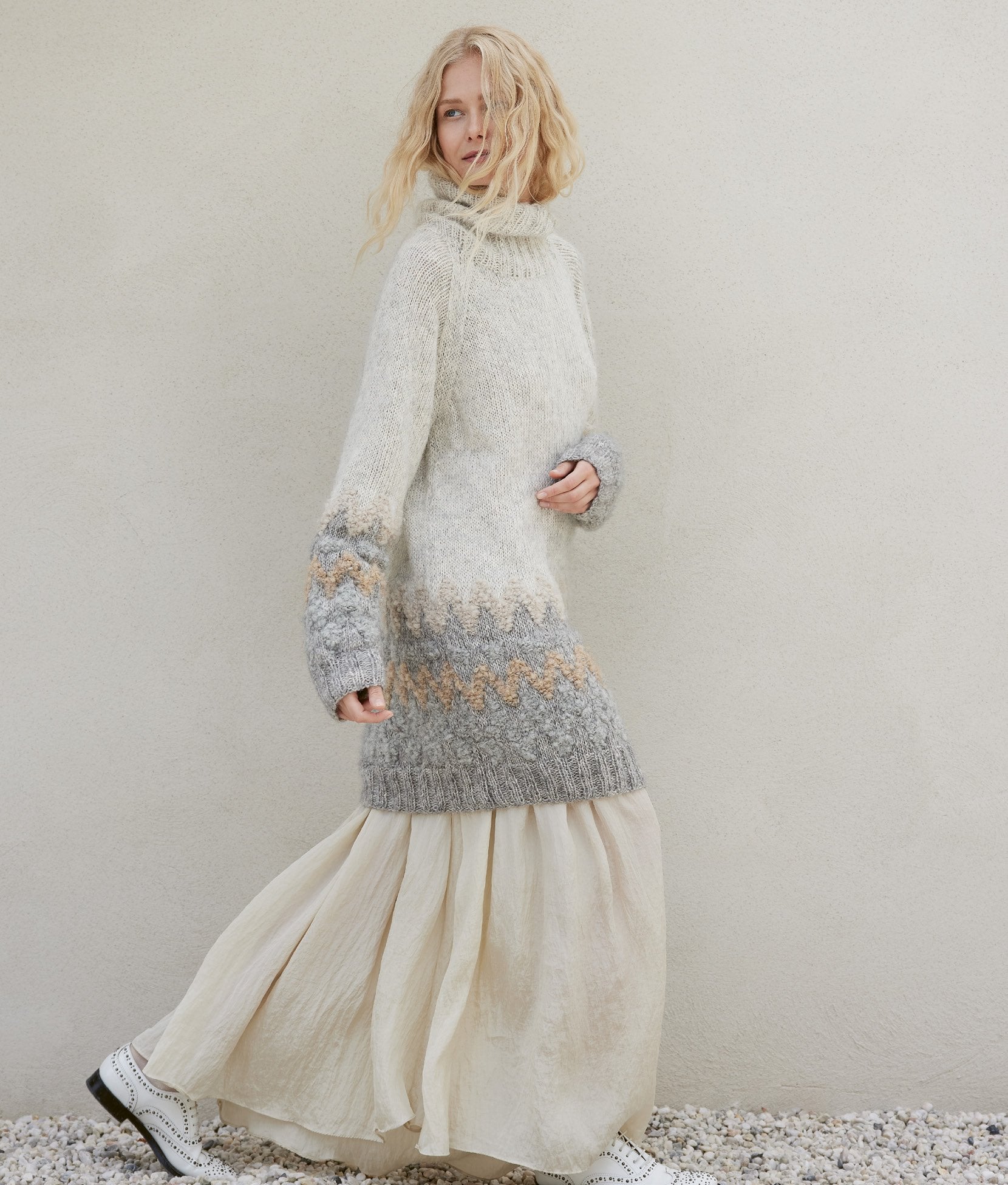 RAGLAN-SWEATER · NATURAL ALPACA PELO & ORSETTO
