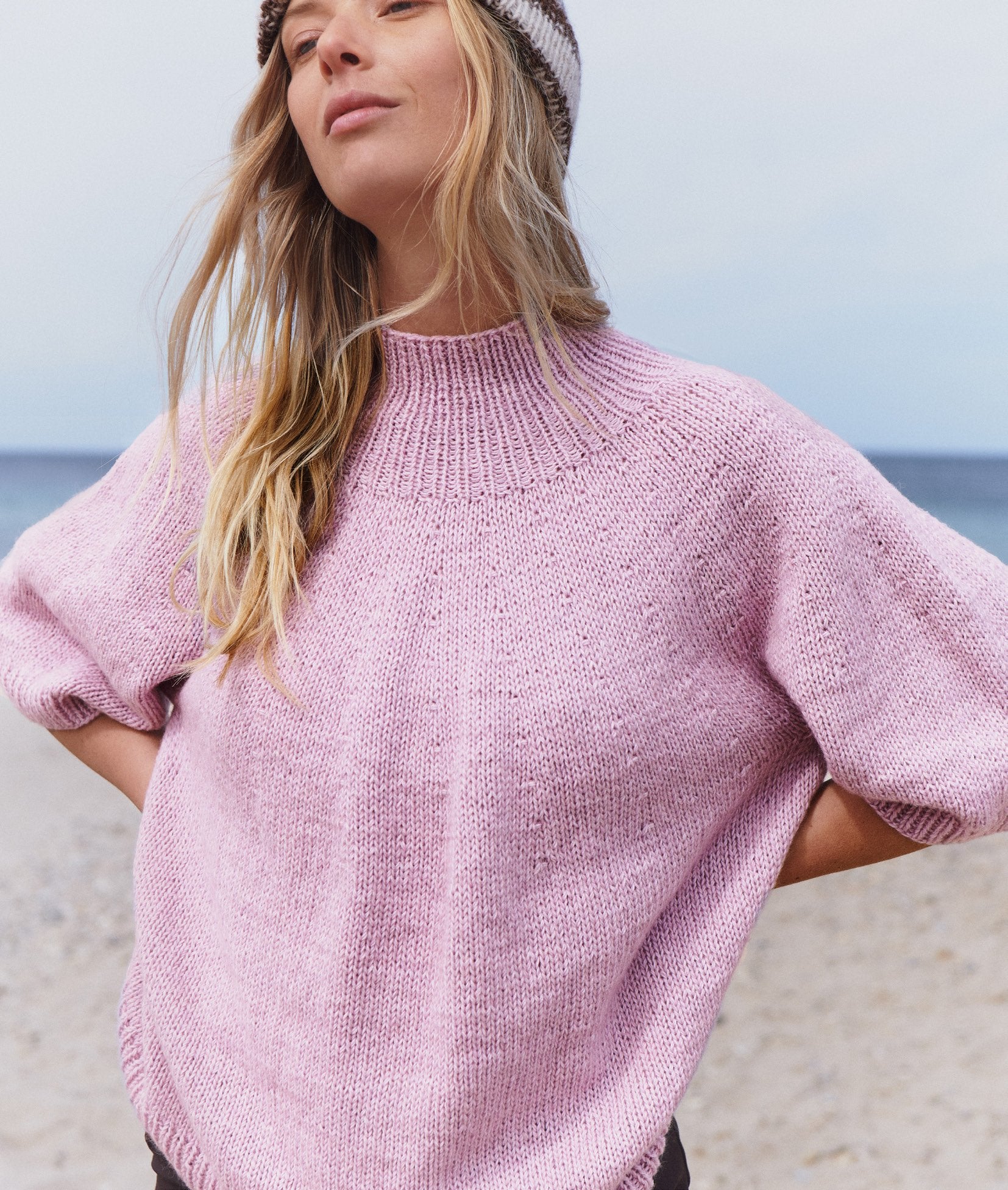 TOP-DOWN TURTLENECK PULLOVER · ECOPUNO