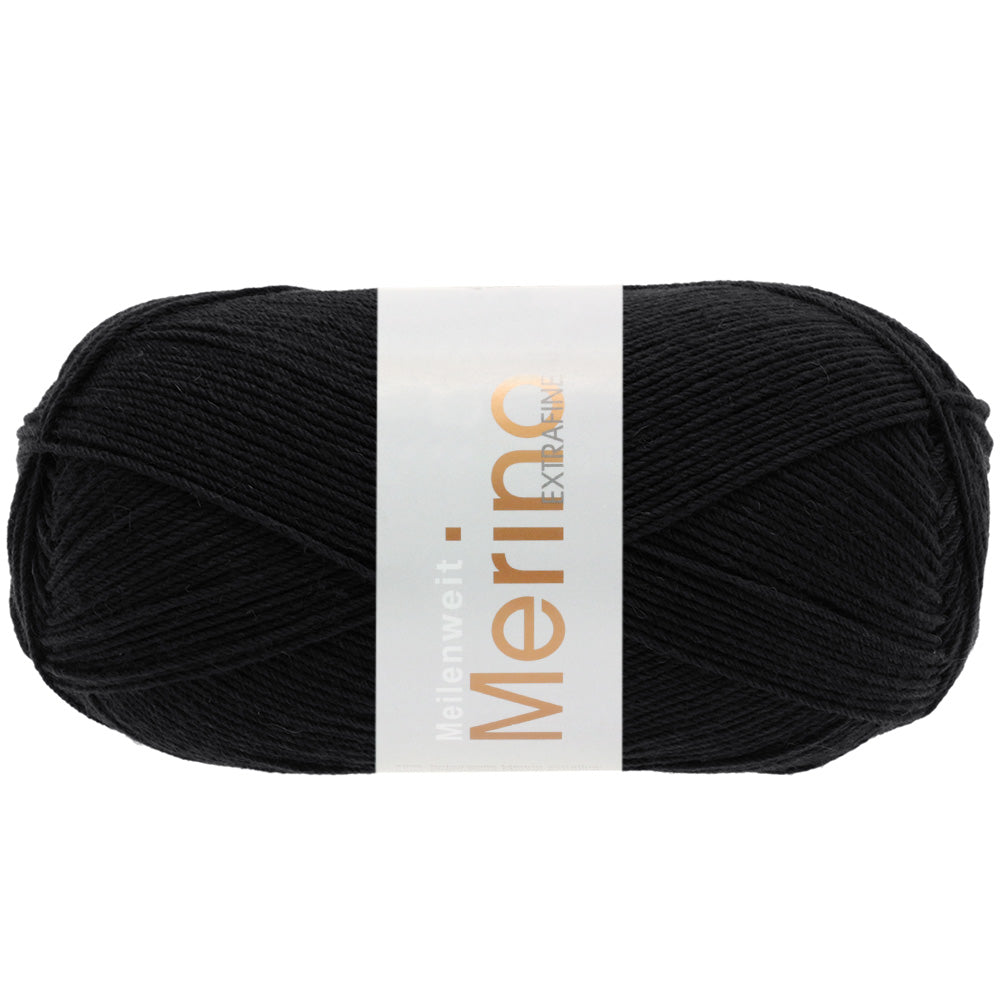 MEILENWEIT 100 MERINO EXTRAF.UNI - Schwarz