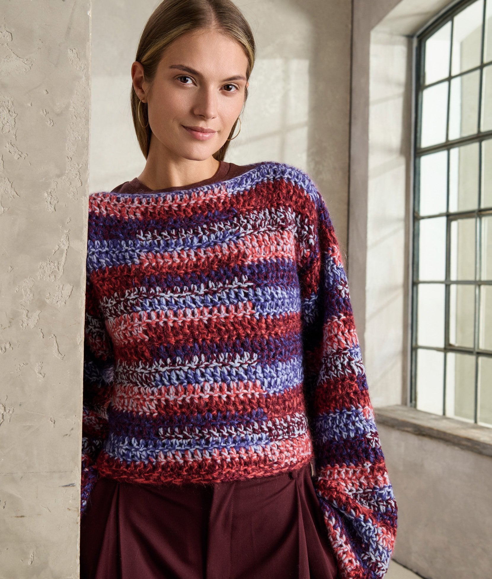 Häkelpullover · Cool Merino & Superkid Seta
