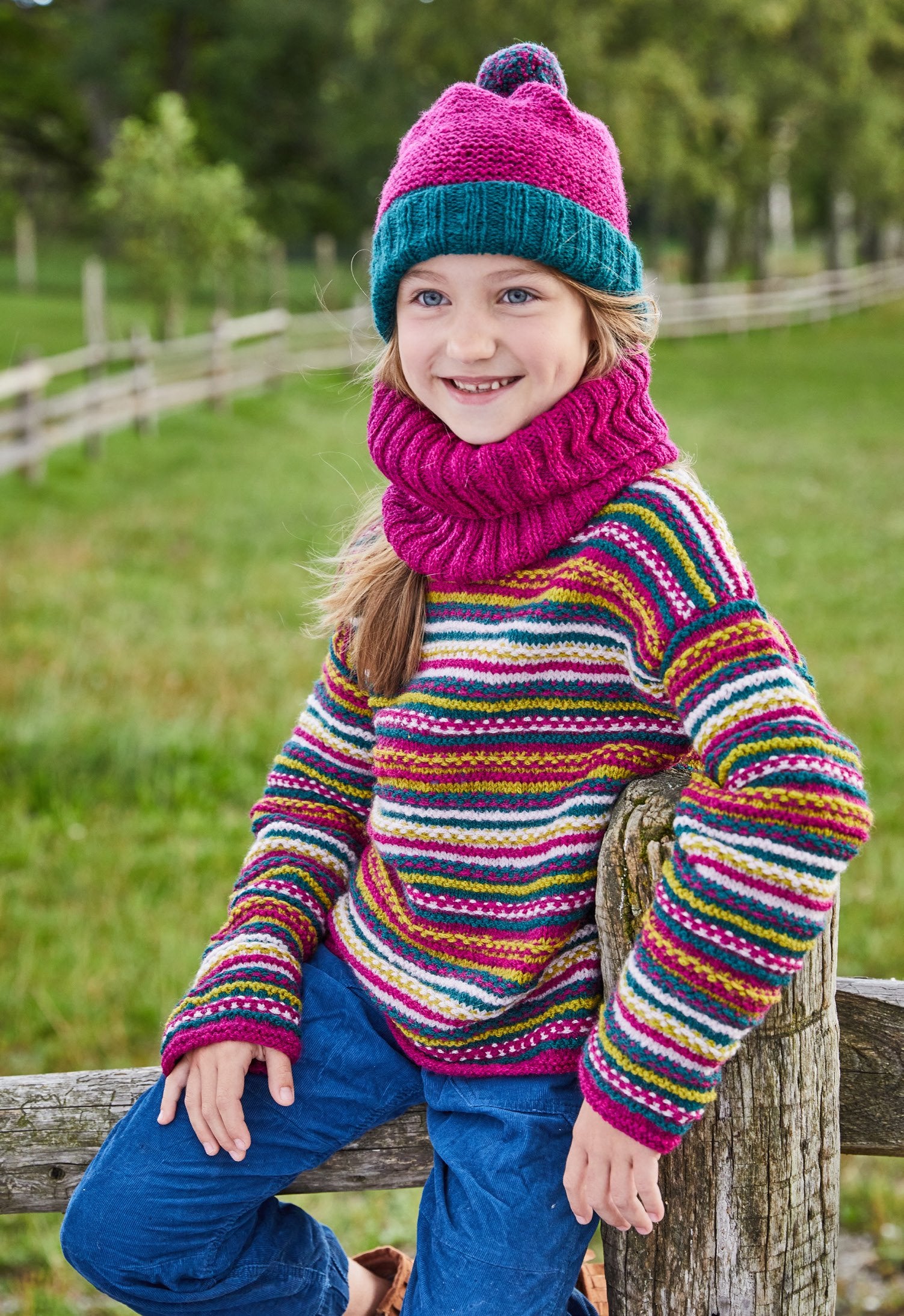 Kinderpulli, Mütze und Loop · Landlust Winterwolle 180