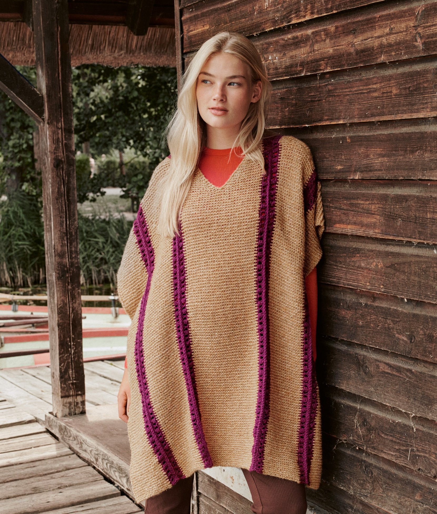 PONCHO · SARA & COOL MERINO