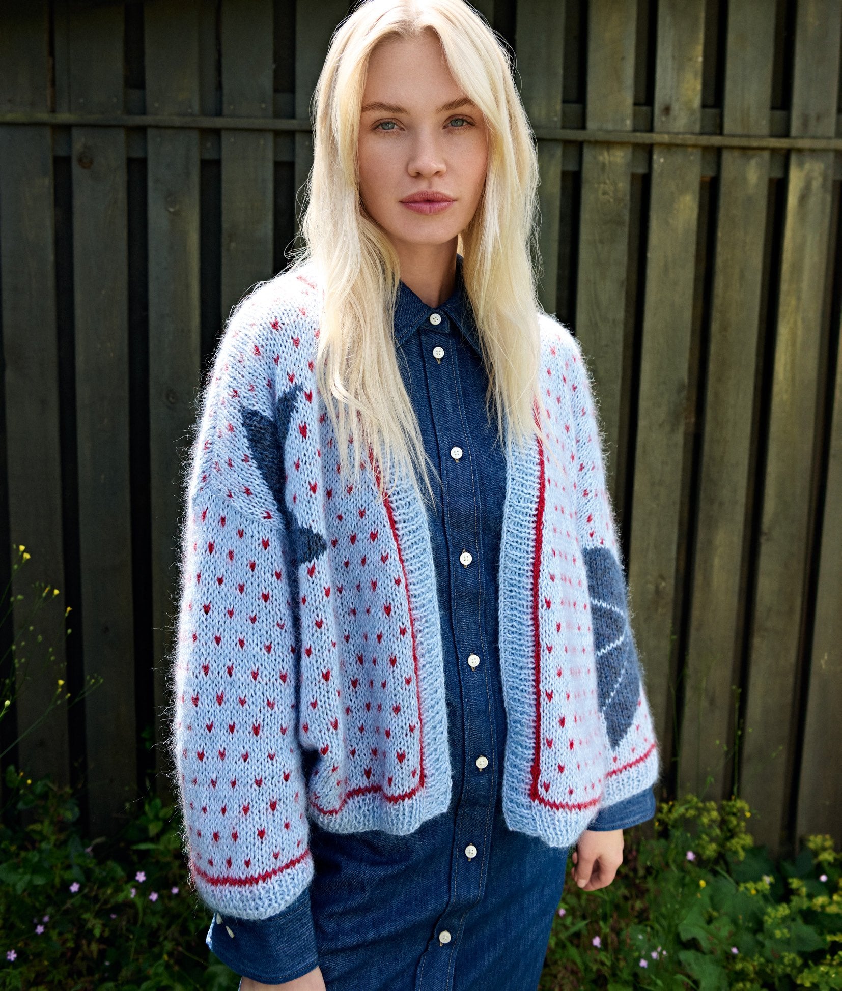 JACQUARD-CARDIGAN · ECOPUNO & SILKHAIR