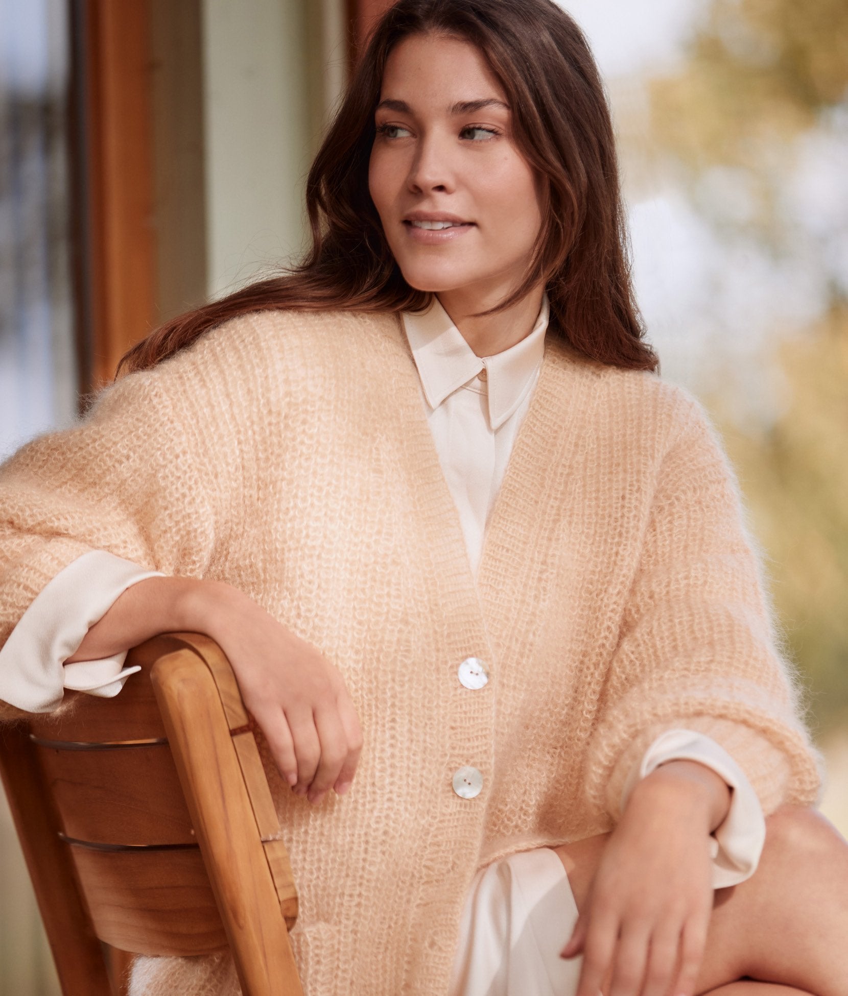 HALBPATENT-JACKE · SILKHAIR