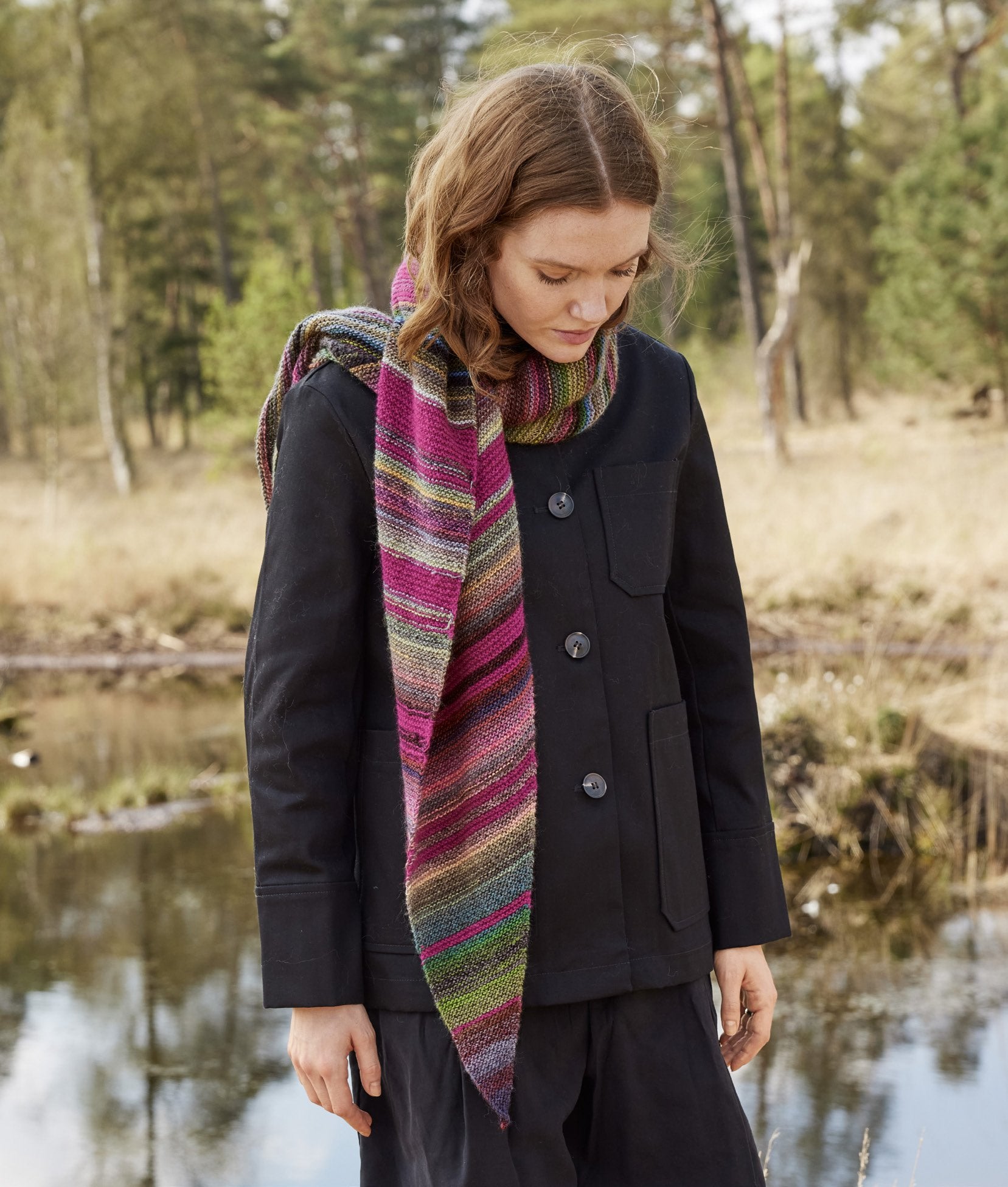 Asymmetrisches Tuch · Colorissimo & Ecopuno