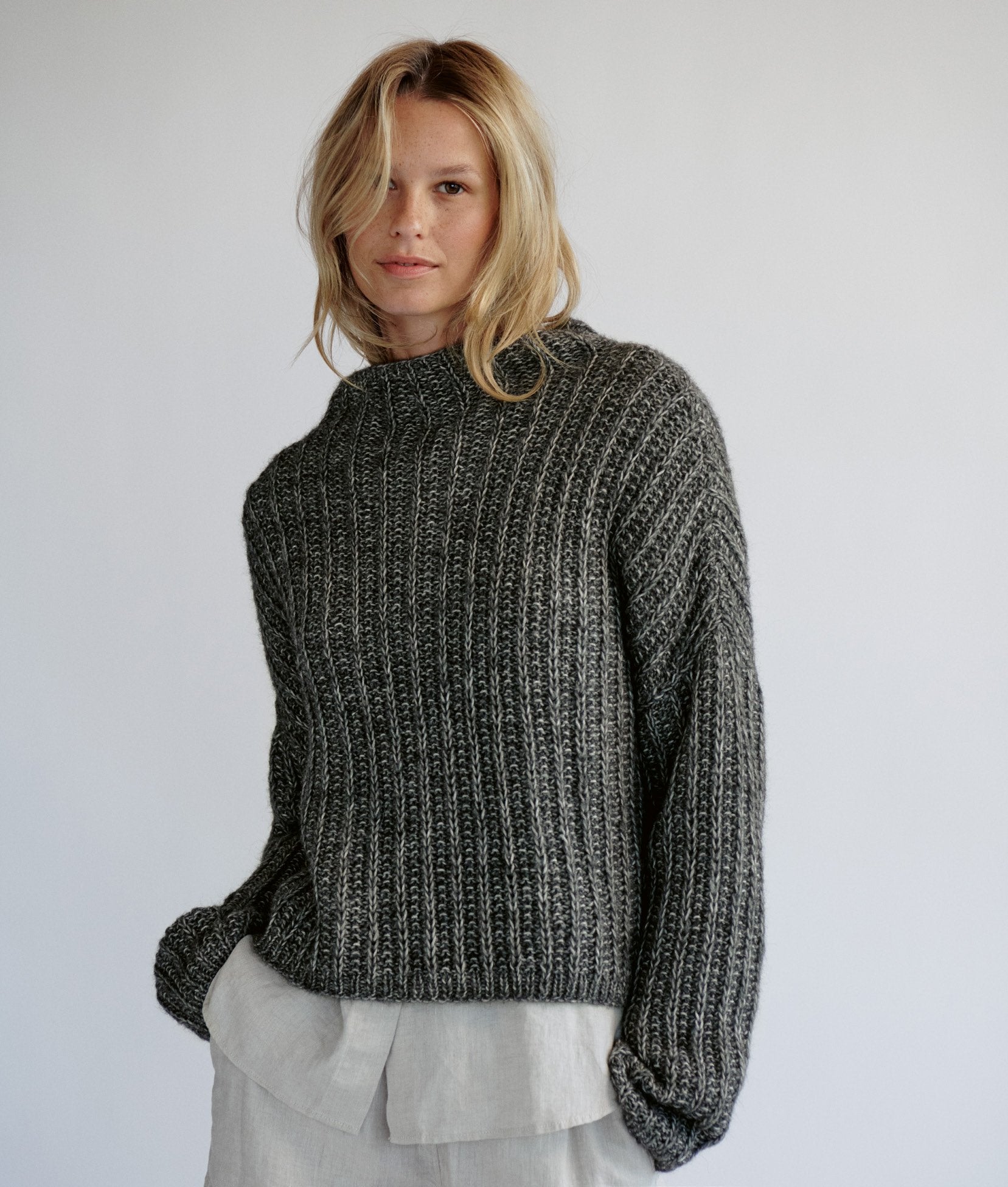 PULLOVER · NATURAL ALPACA PELO