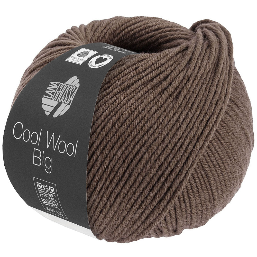 COOL WOOL BIG MÉLANGE - Kaffeebraun meliert
