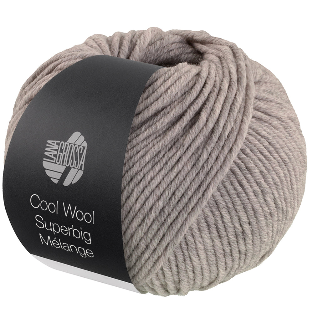 COOL WOOL SUPERBIG MÉLANGE - Graubeige meliert