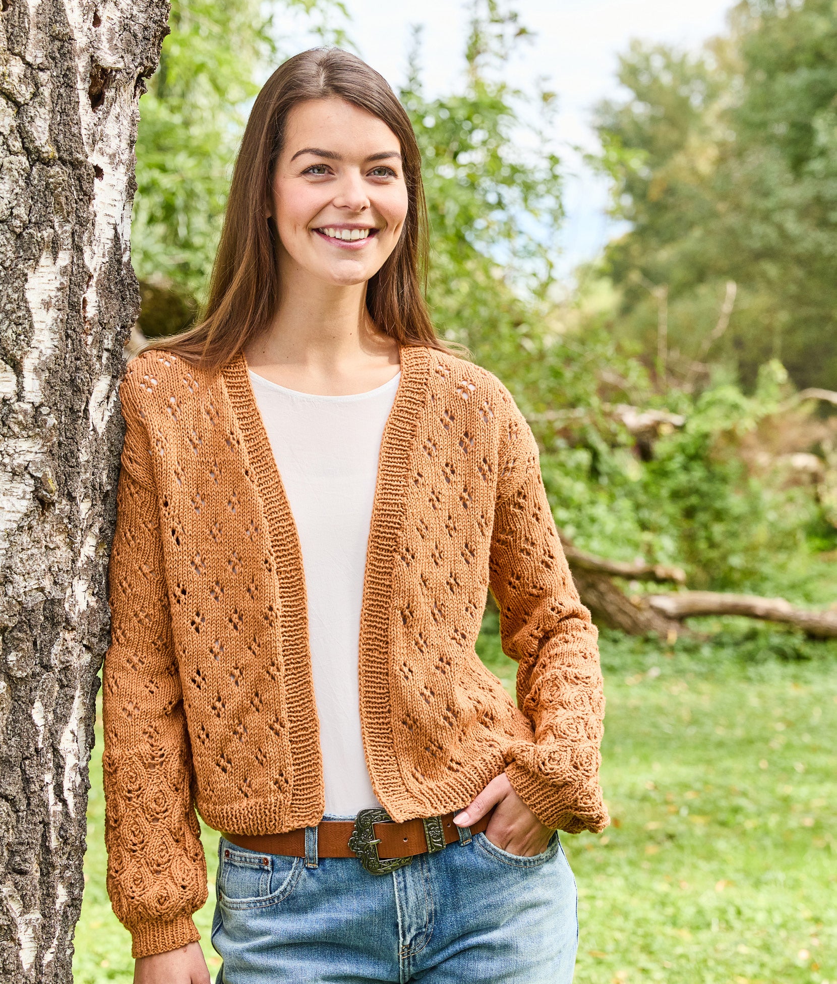 AJOURJACKE · LANDLUST BAUMWOLLE