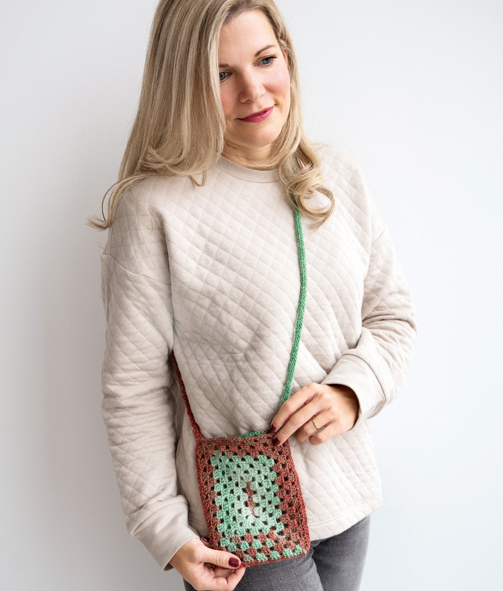 KLEINE HÄKELTASCHE · CHRISTMAS EDITION LUREX