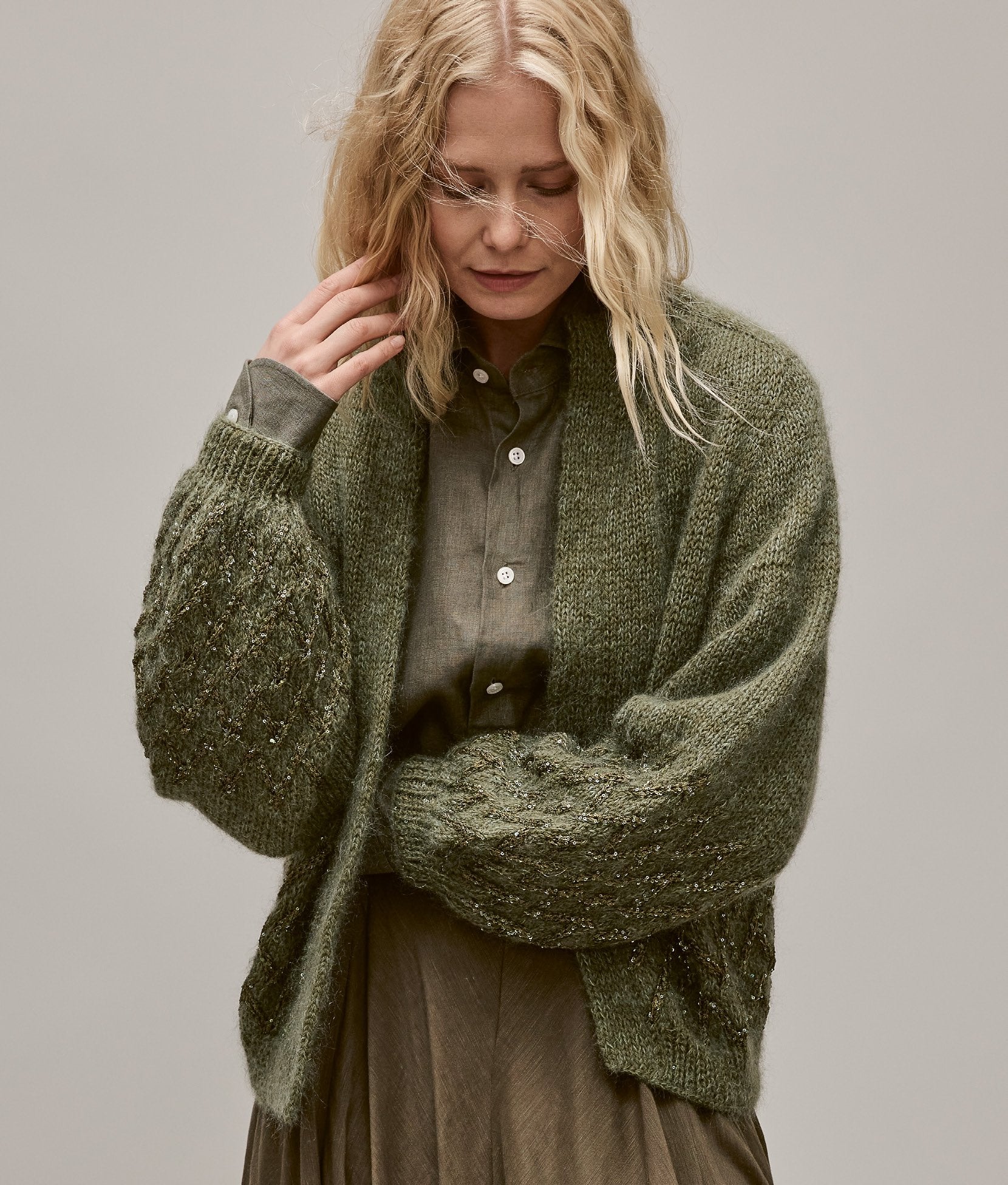 Modell 24 · NATURAL LAMA FINE, SILKHAIR & GLAMOUR