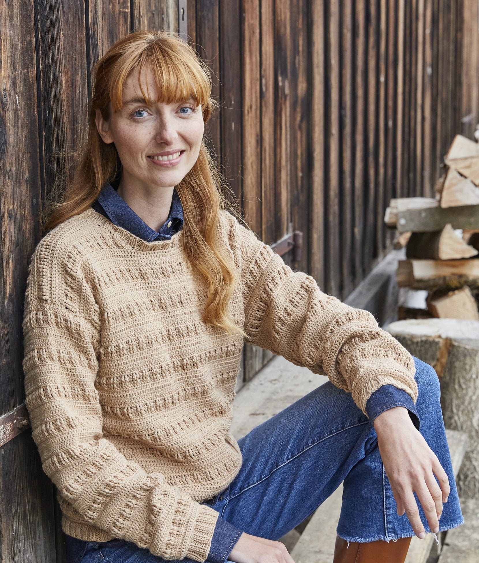 Häkelpullover · Landlust Alpaka Merino 160