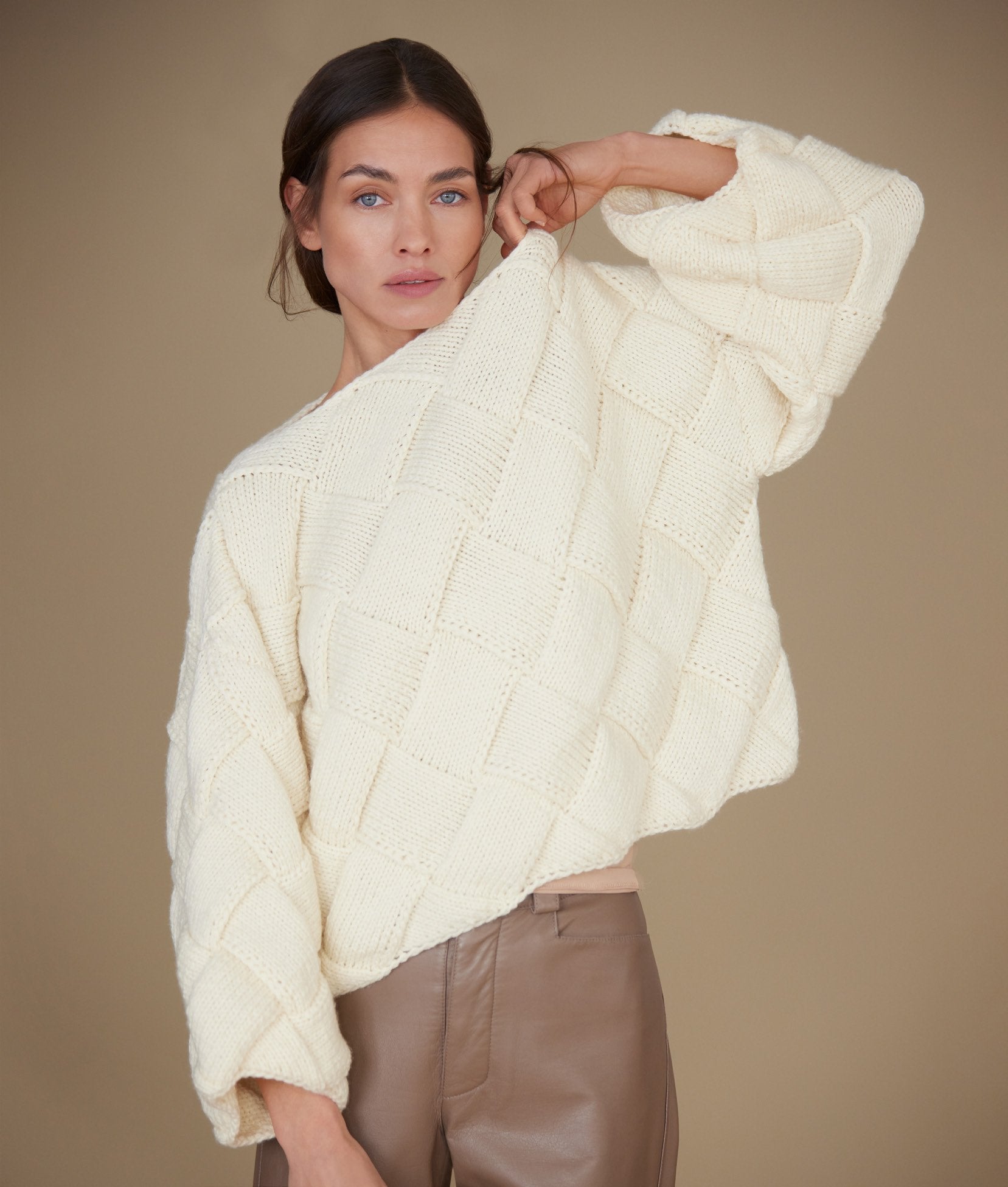 Entrelac-Pullover · Cool Merino Big