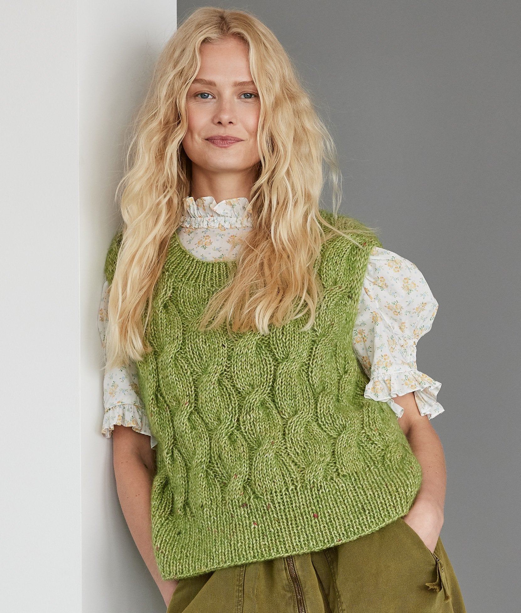 Zopfpullunder · Natural Alpaca Pelo & Natural Superkid Tweed