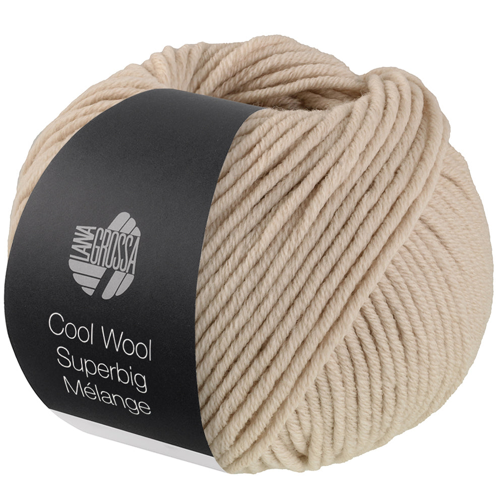 COOL WOOL SUPERBIG MÉLANGE - Beige meliert