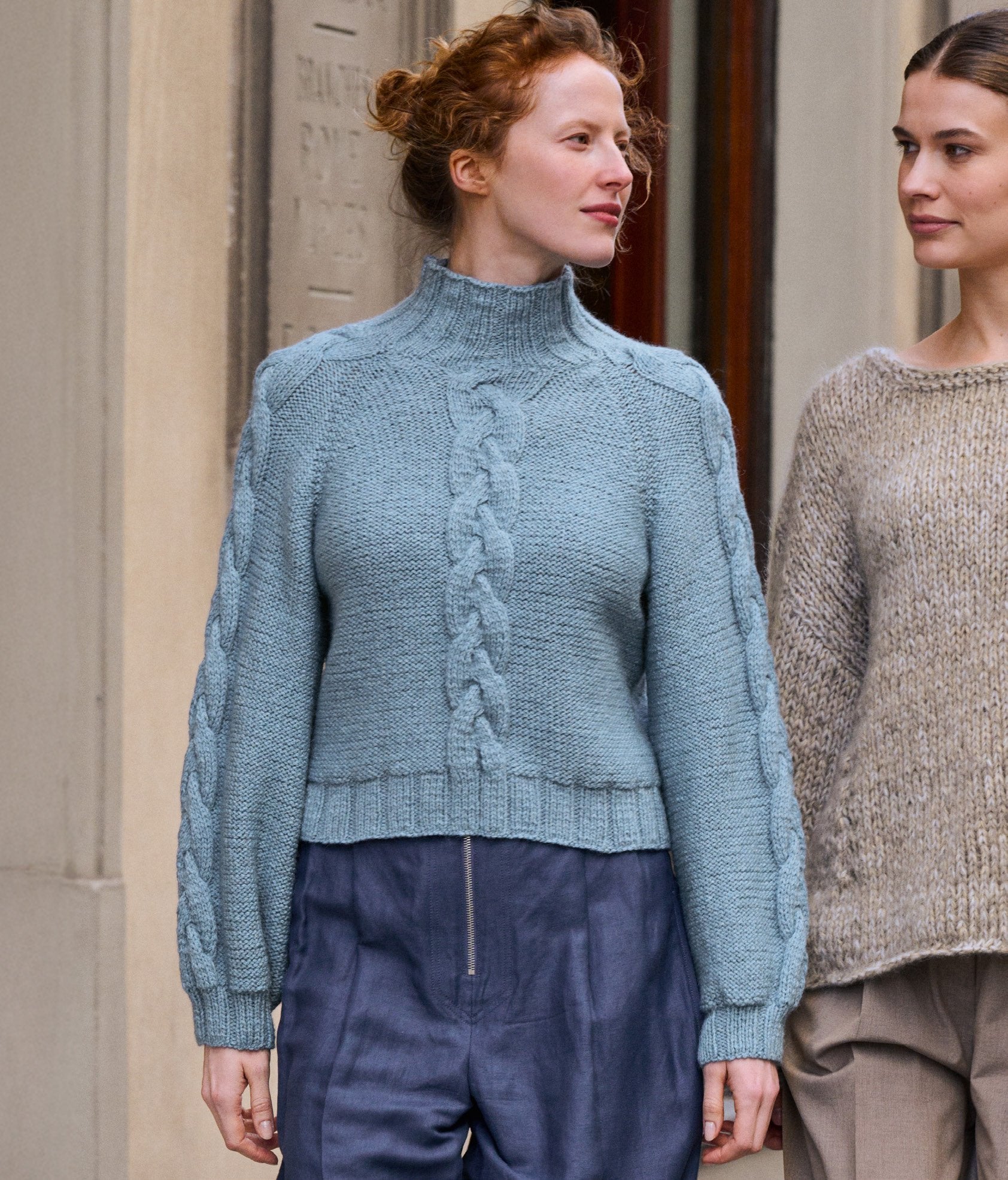 Zopf-Raglan-Pullover · Alta Moda Alpaca