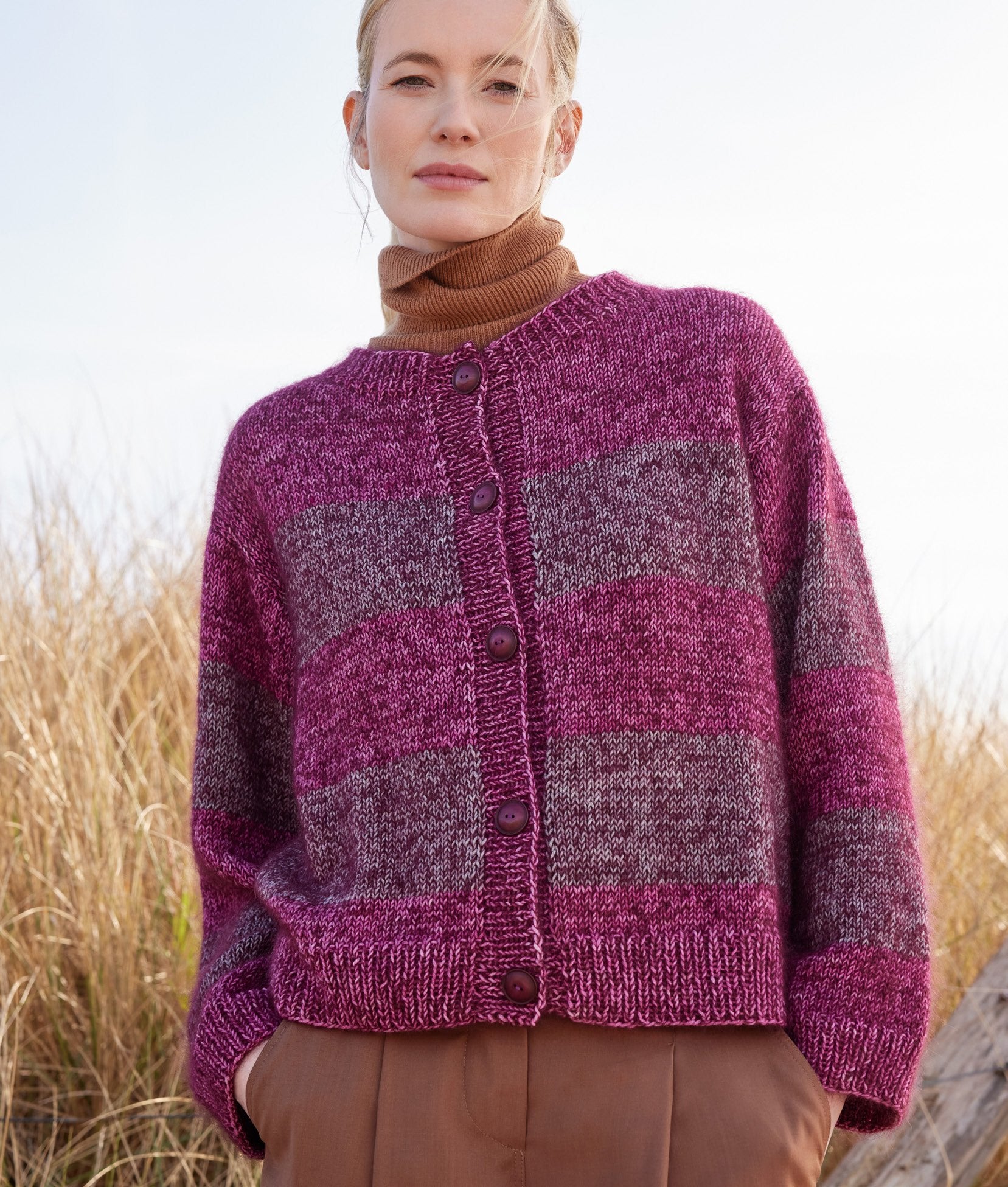 BLOCKSTREIFENJACKE · COOL WOOL VINTAGE & SILKHAIR