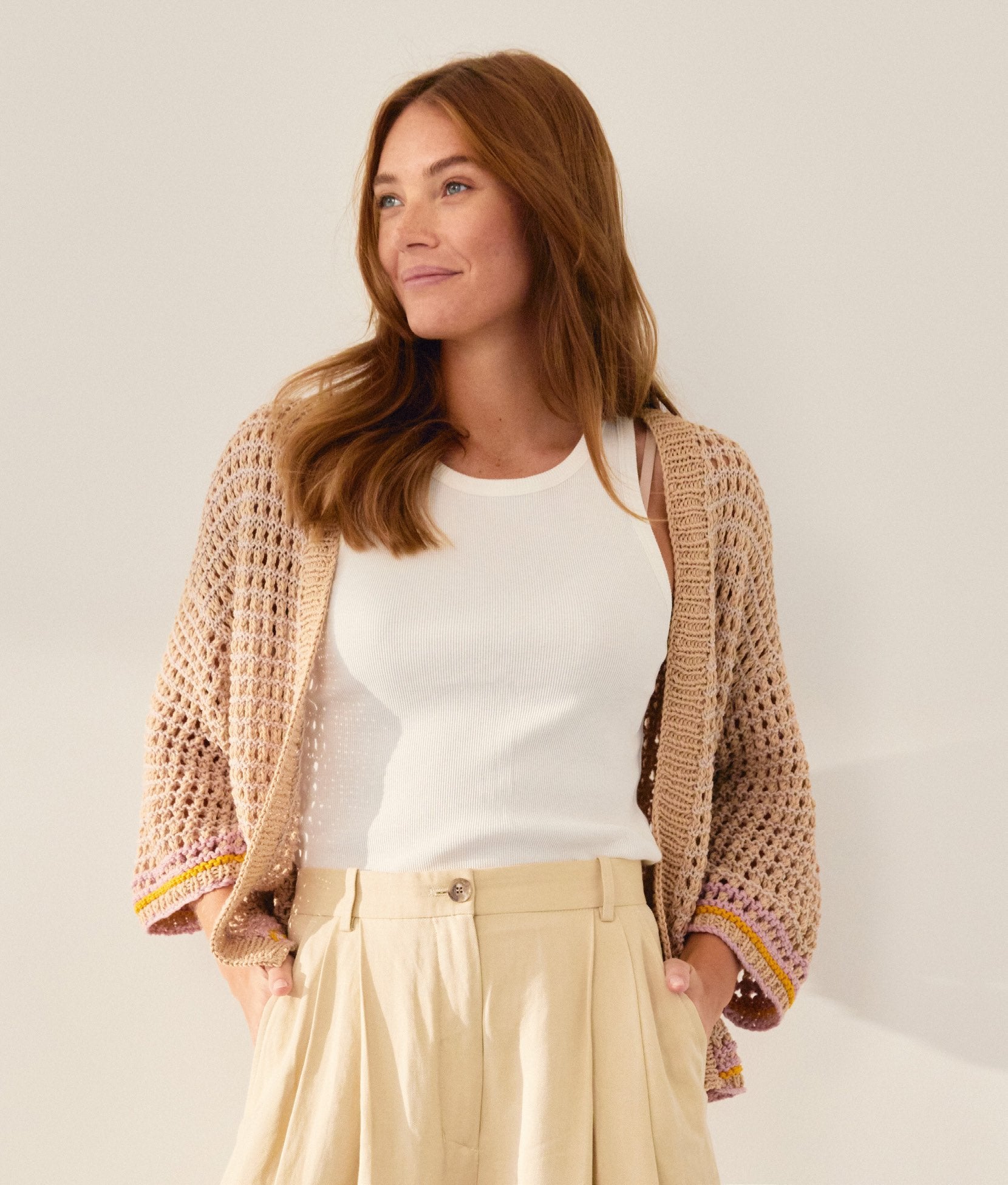 CARDIGAN · COTTON WOOL & ELASTICO & LANDLUST BAUMWOLLE