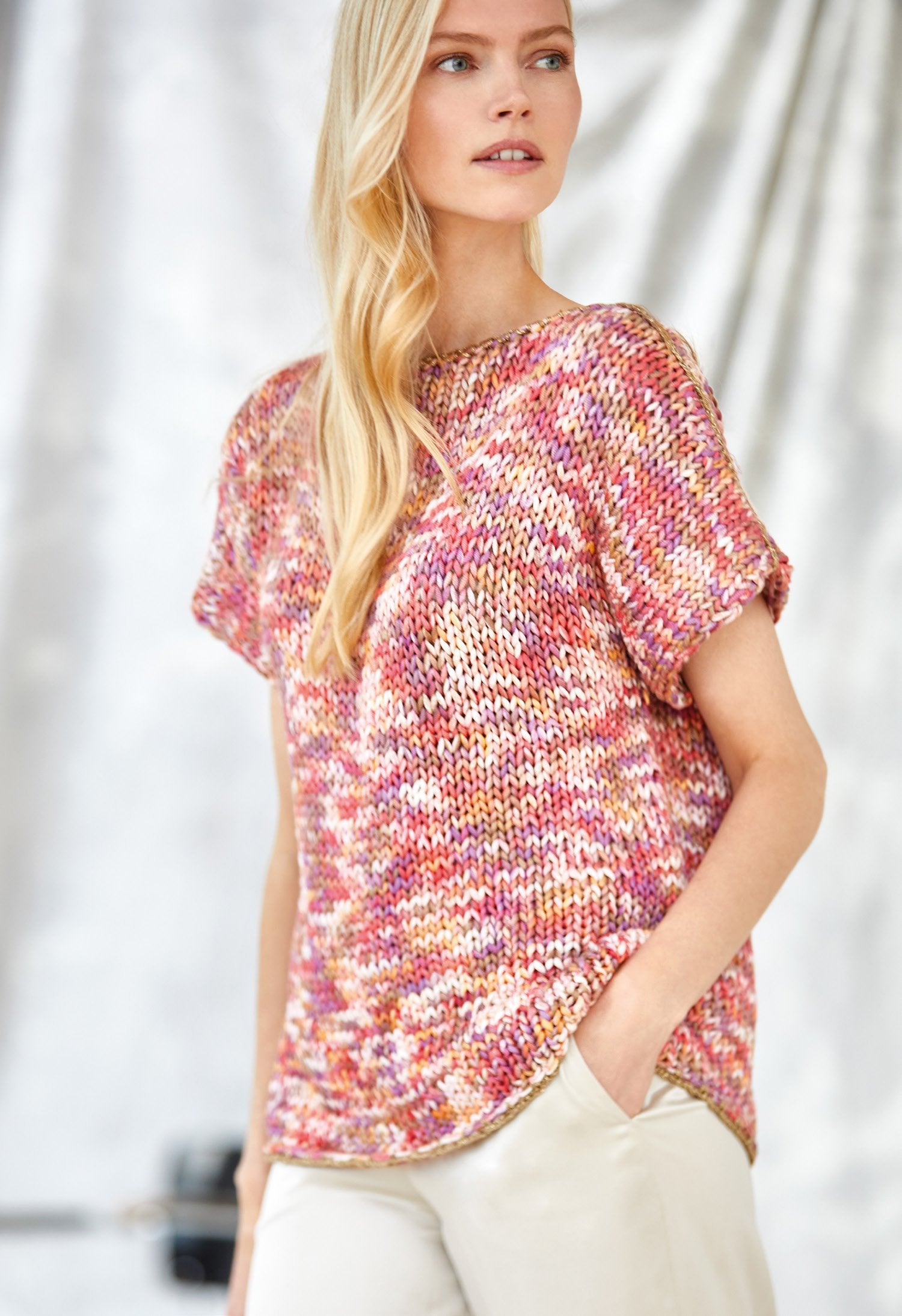 Pullover · About Berlin Bulky Print & Brillino