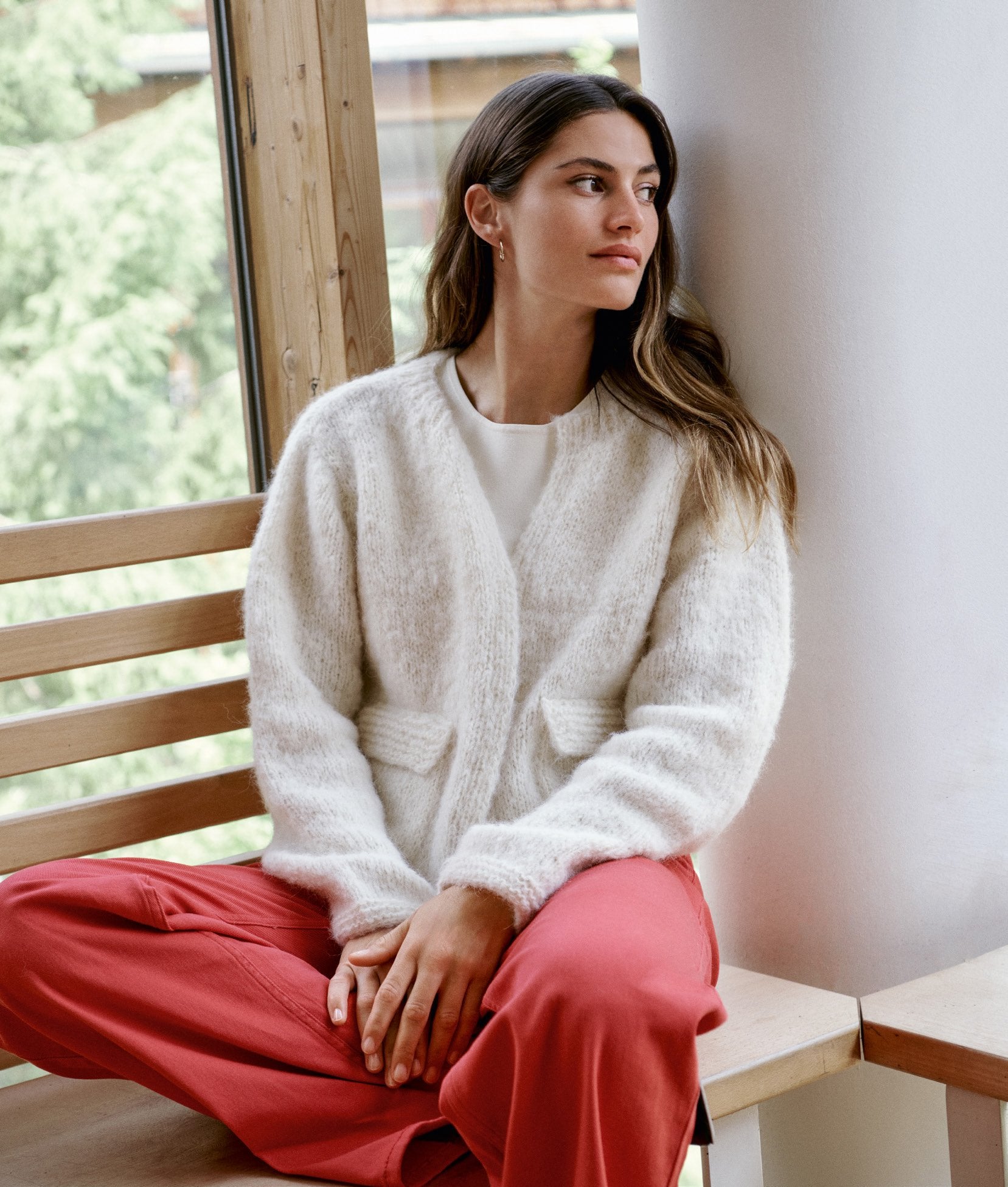 Cardigan · Natural Alpaca Lungo & Ecopuno