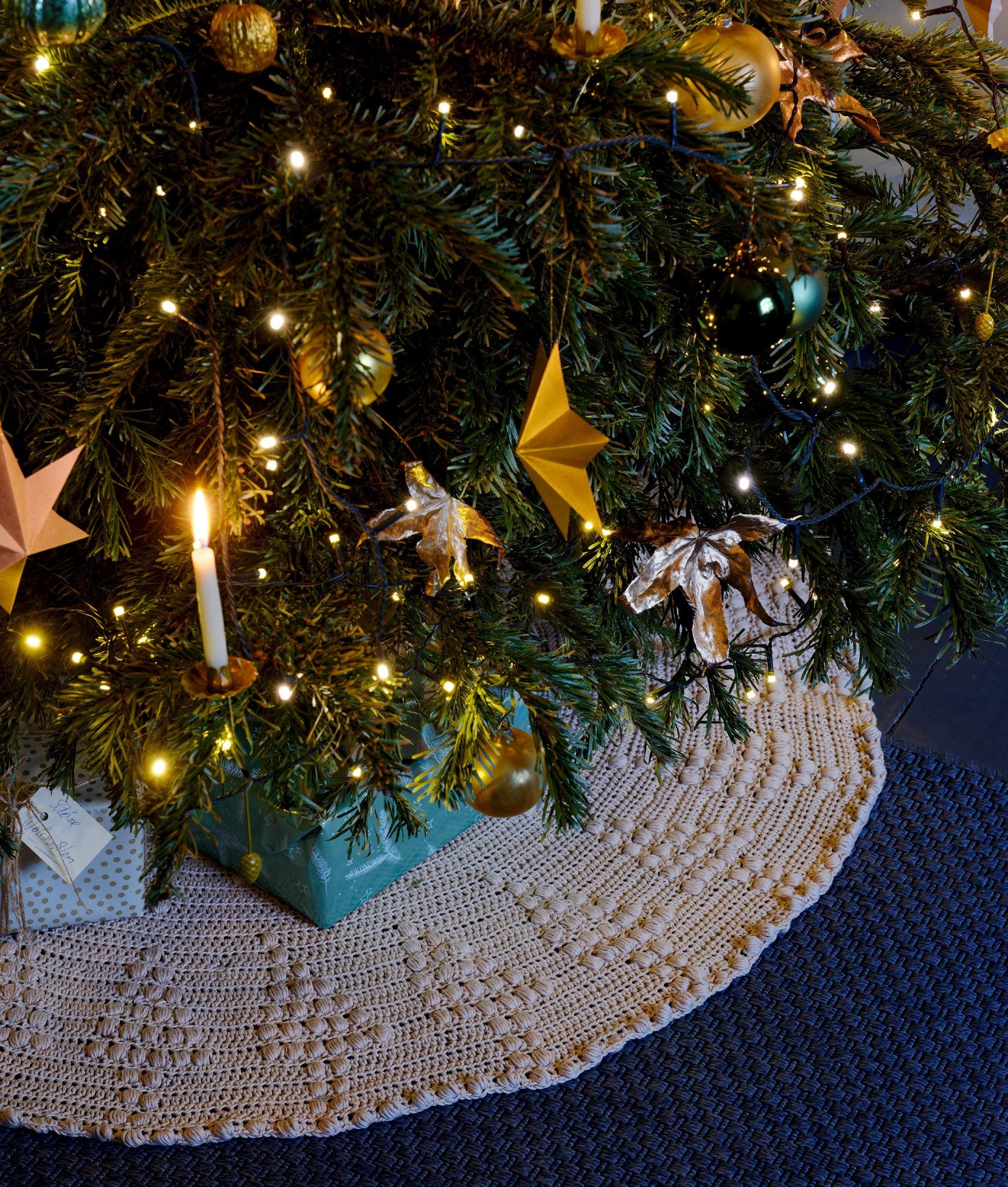 TANNENBAUM-DECKE · LANDLUST BAUMWOLLE