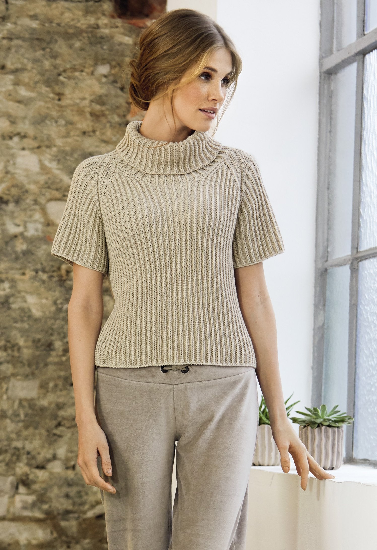 RIPPENPULLOVER · COOL WOOL MÉLANGE