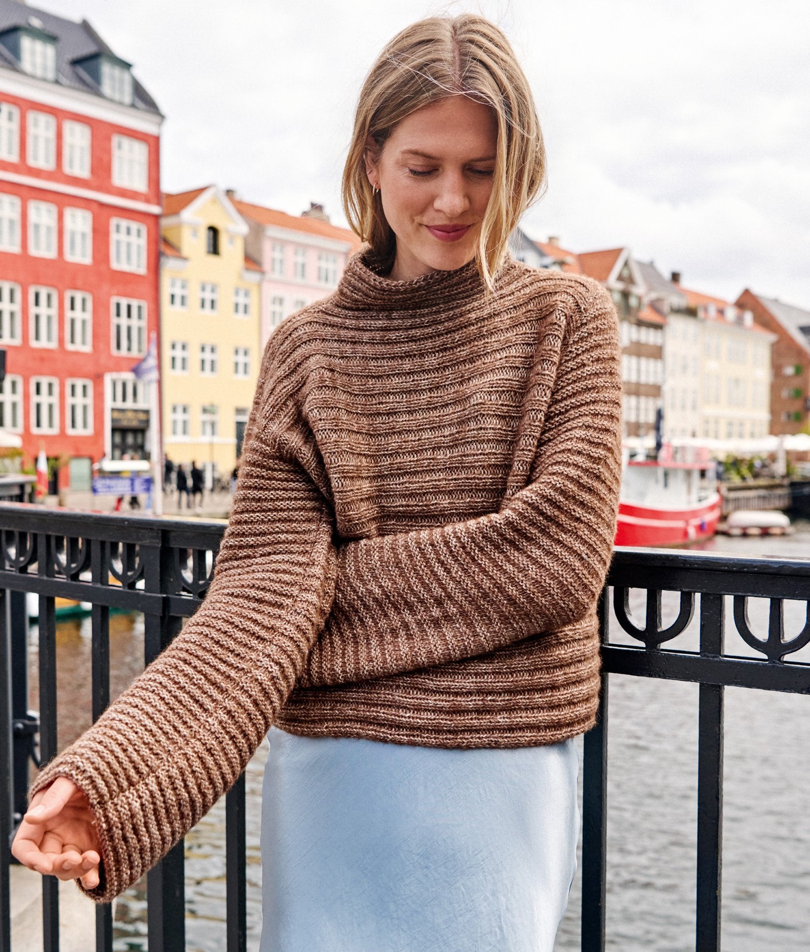 Rippenpullover · Natural Alpaca Pelo