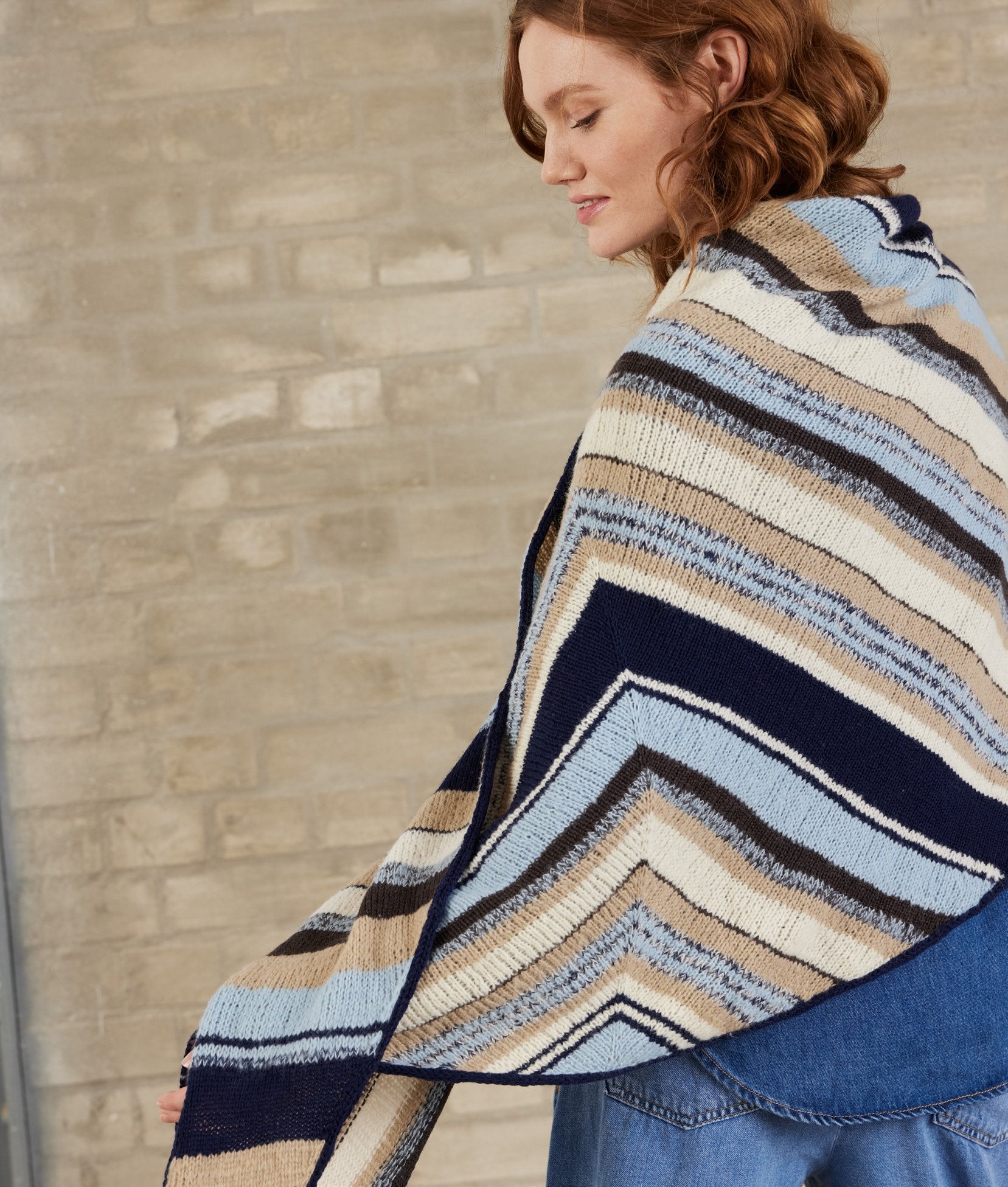 Asymmetrisches Dreieckstuch · Cool Wool Lace & Soffio