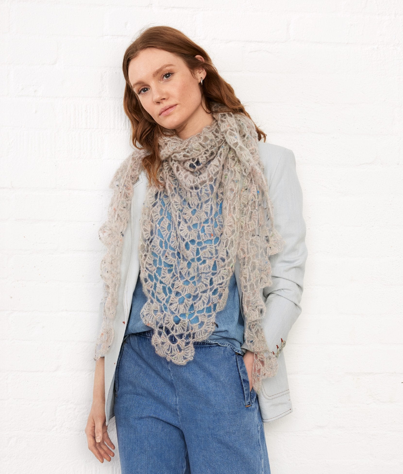 HÄKELTUCH · NATURAL SUPERKID TWEED