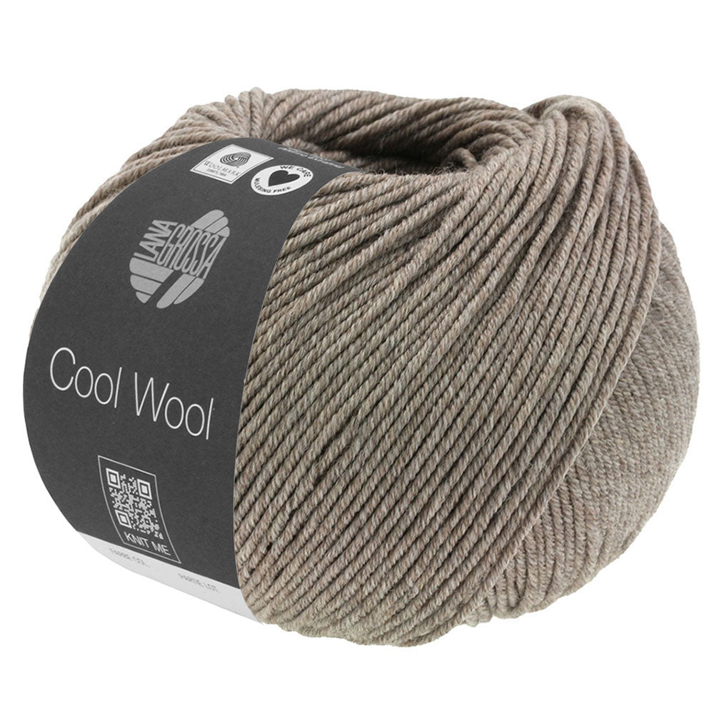 COOL WOOL MÉLANGE - Graubraun meliert