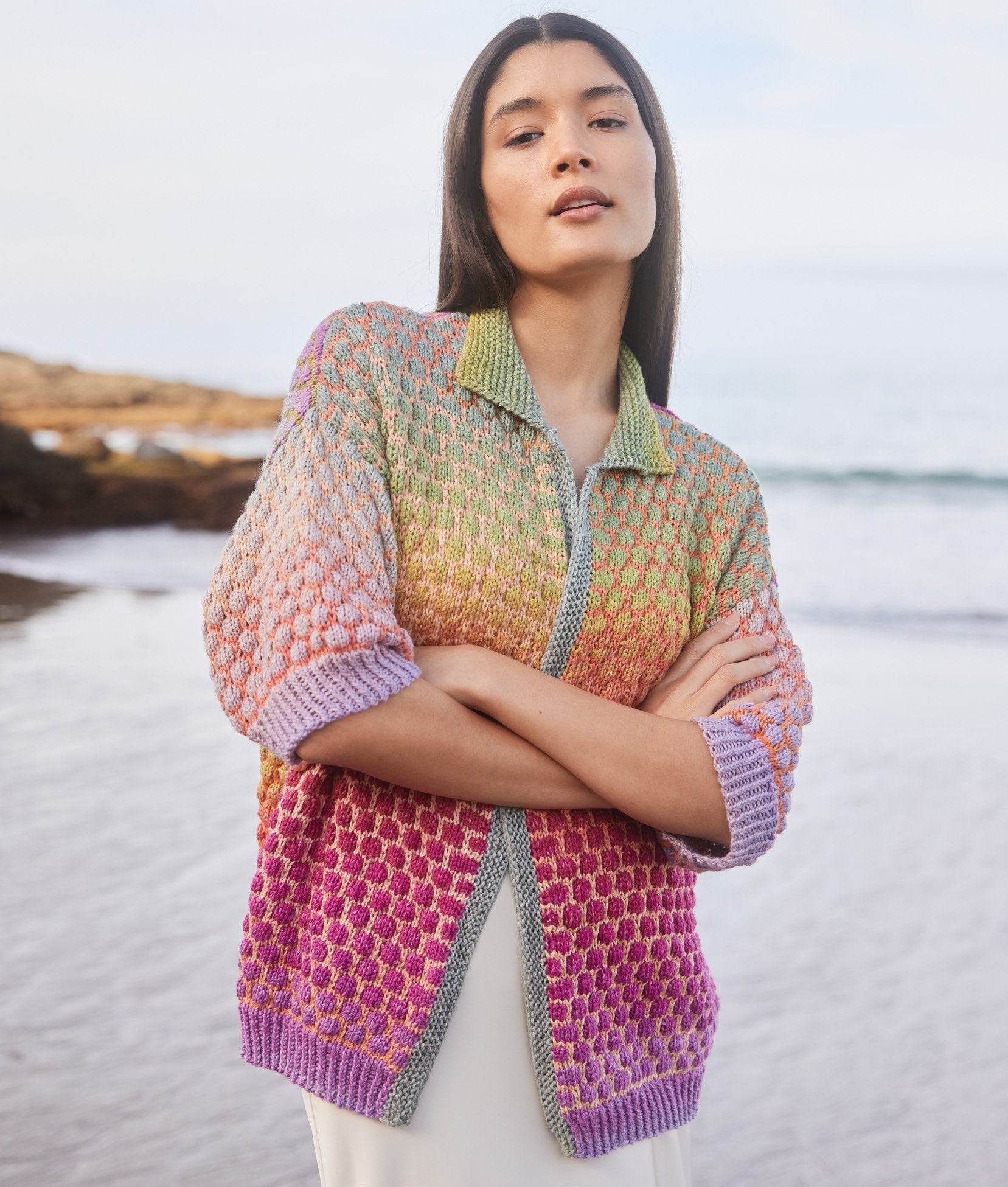 CARDIGAN IM PUNKTMUSTER · COTONELLA