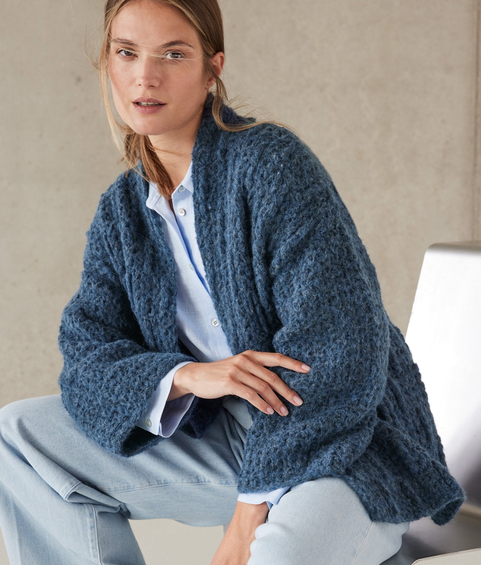 HÄKEL-CARDIGAN · ALPACA AIR II