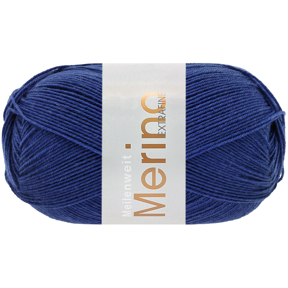 MEILENWEIT 100 MERINO EXTRAF.UNI - Ultramarinblau
