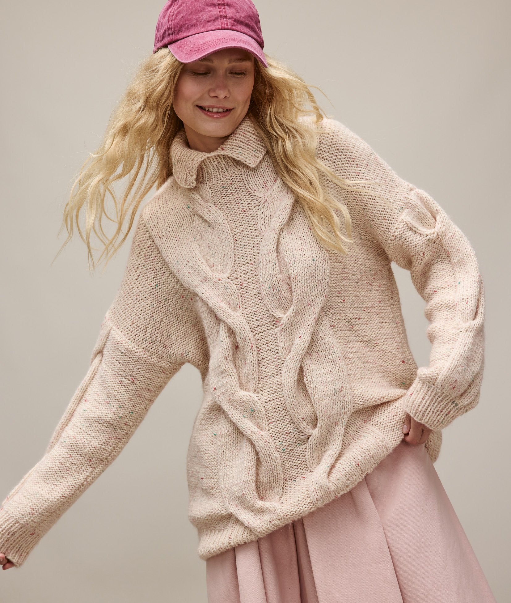 LONG-SWEATER · ECOPUNO & NATURAL SUPERKID TWEED