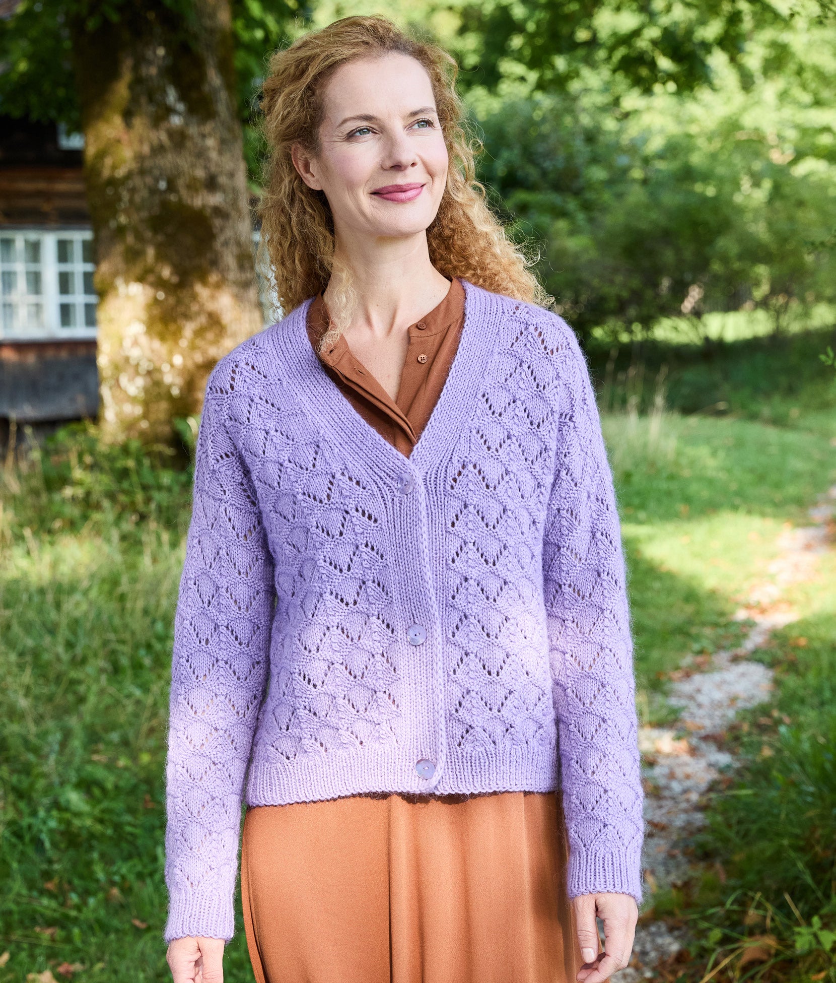 JACKE IM AJOURMUSTER · LANDLUST ALPAKA MERINO 160 & LANDLUST KIDMOHAIR