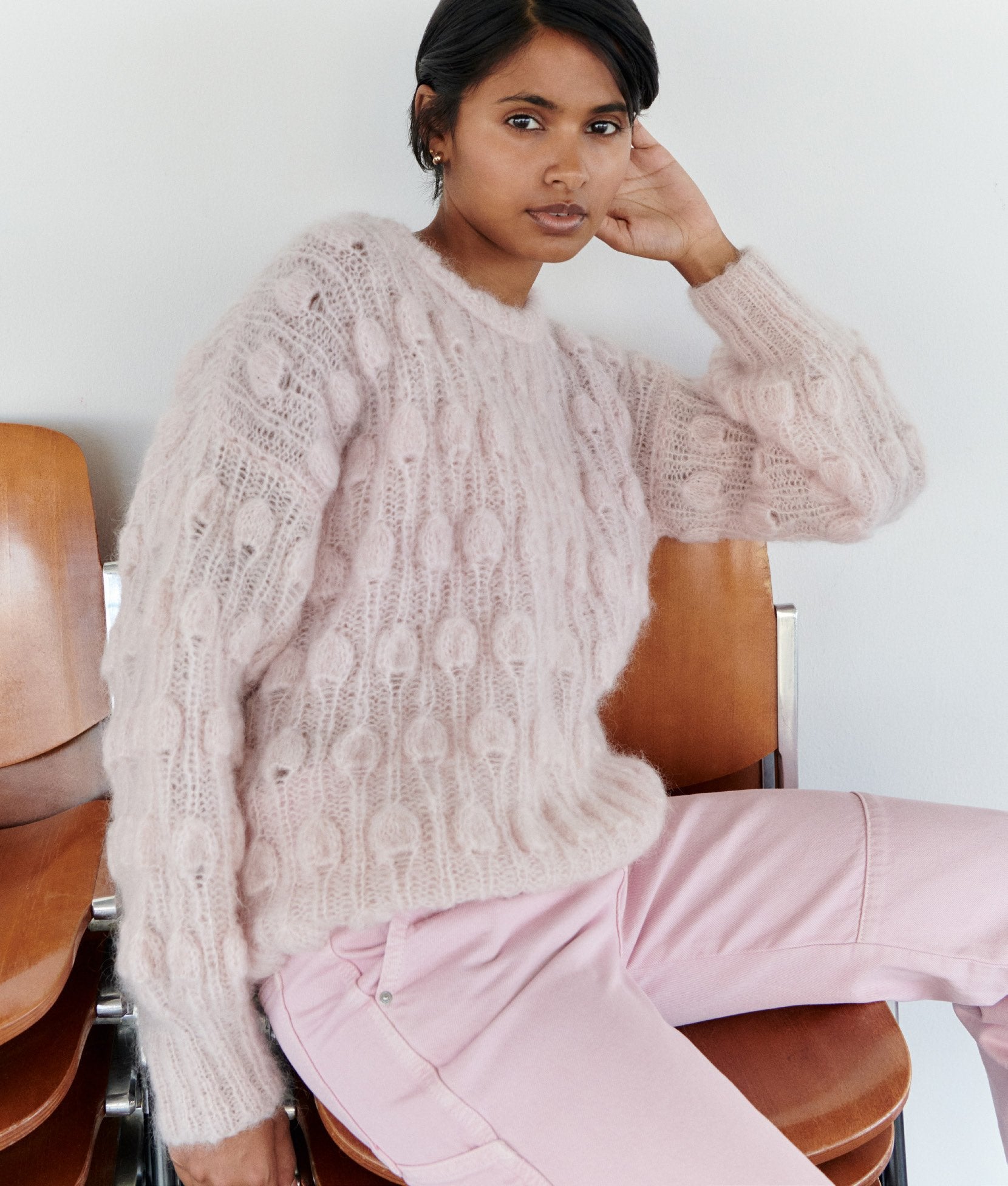 PULLOVER TROPFENMUSTER · MOHAIR MODA