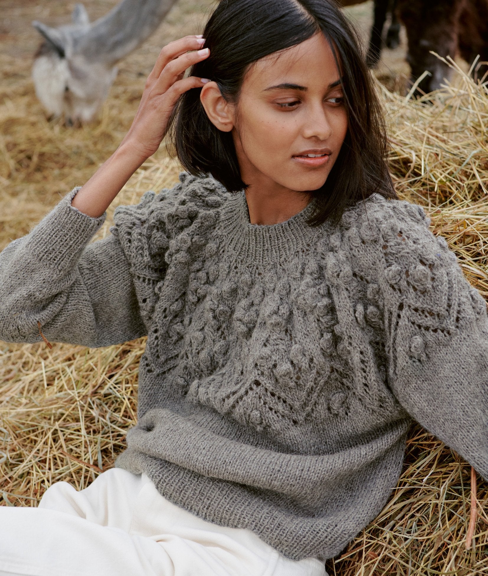 PULLOVER TOP DOWN · NATURAL ALPACA CLASSICO