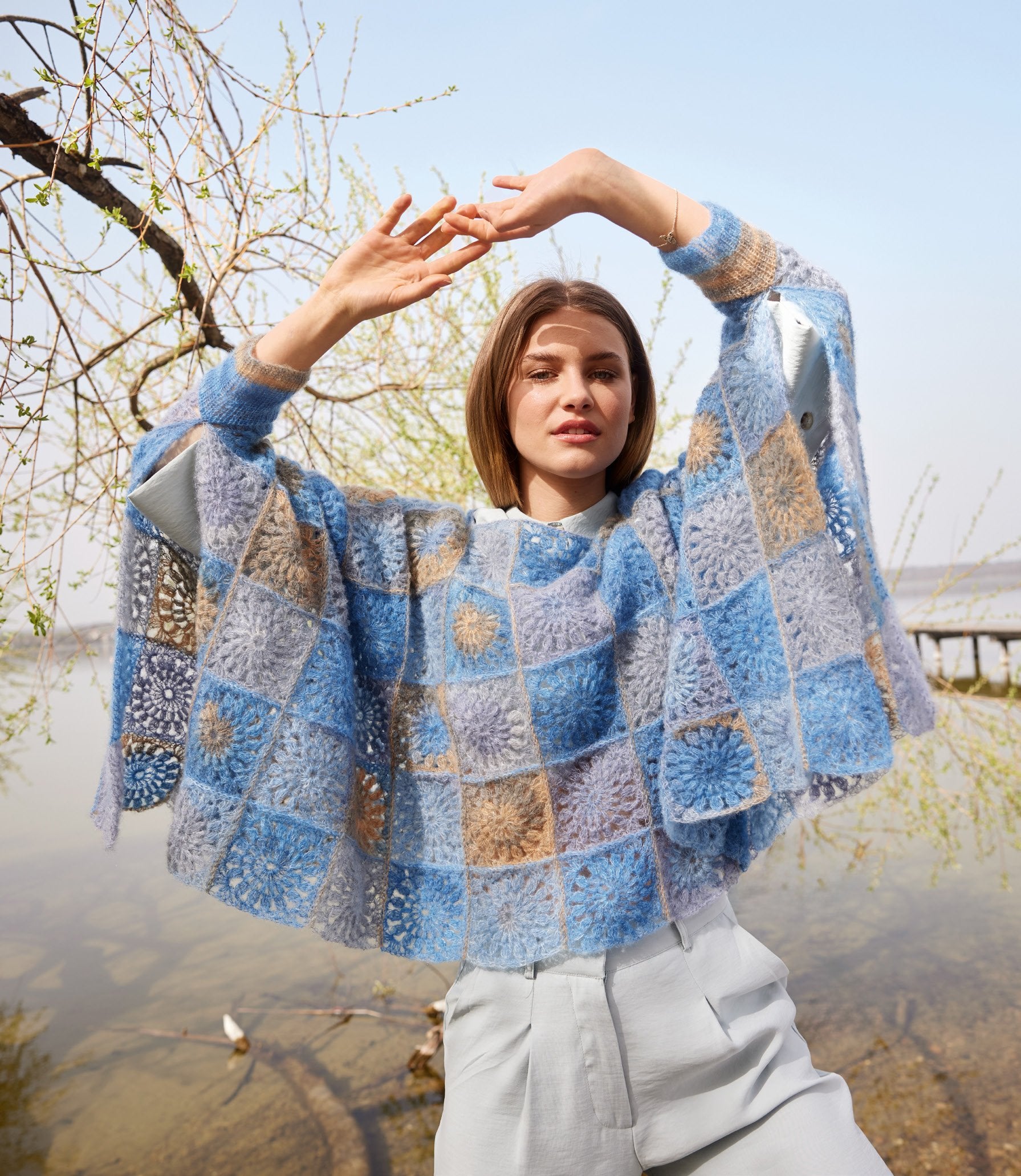 PONCHO · SILKHAIR PRINT