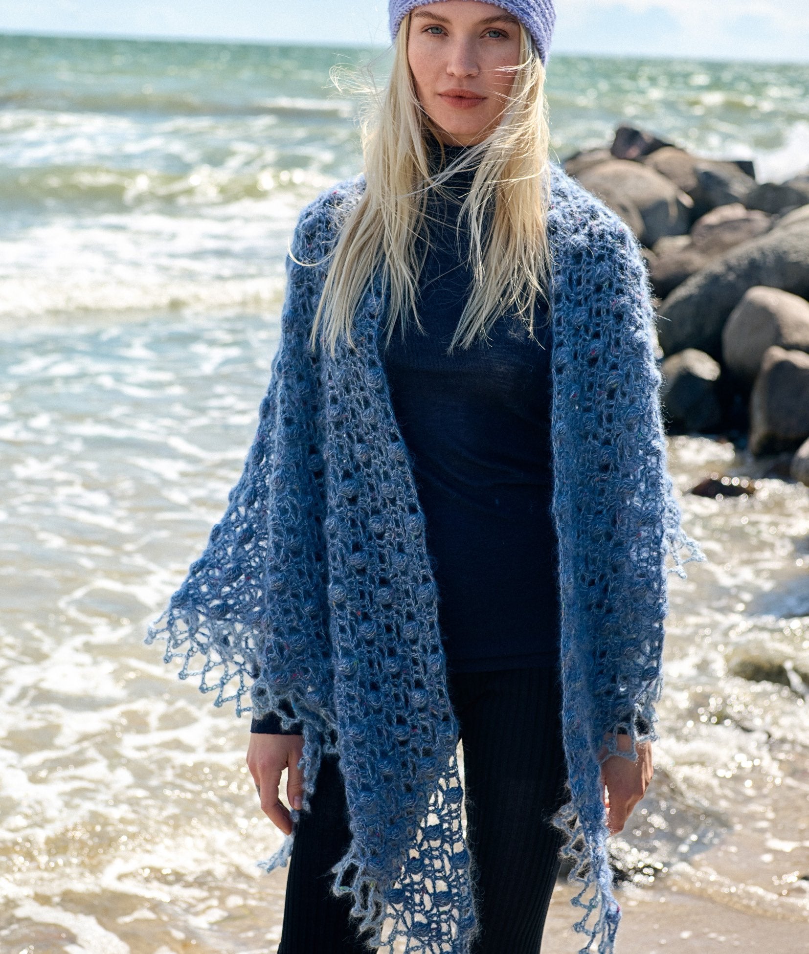 HÄKELTUCH · NATURAL SUPERKID TWEED
