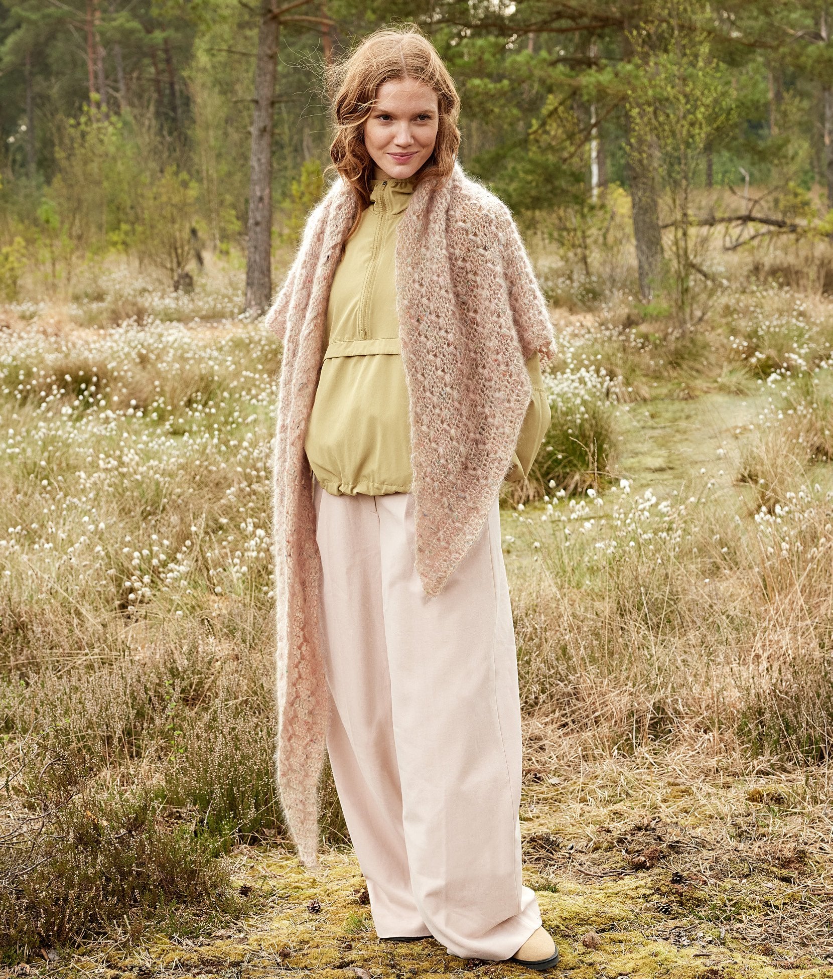 Häkeltuch · Natural Superkid Tweed