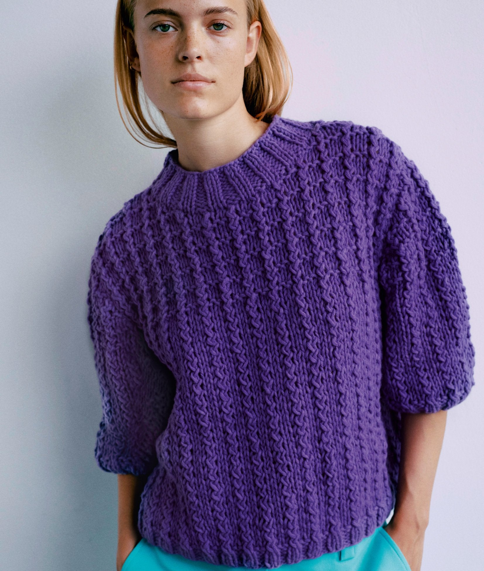 About Berlin 12 – Kurzarm-Pullover · Woohoo