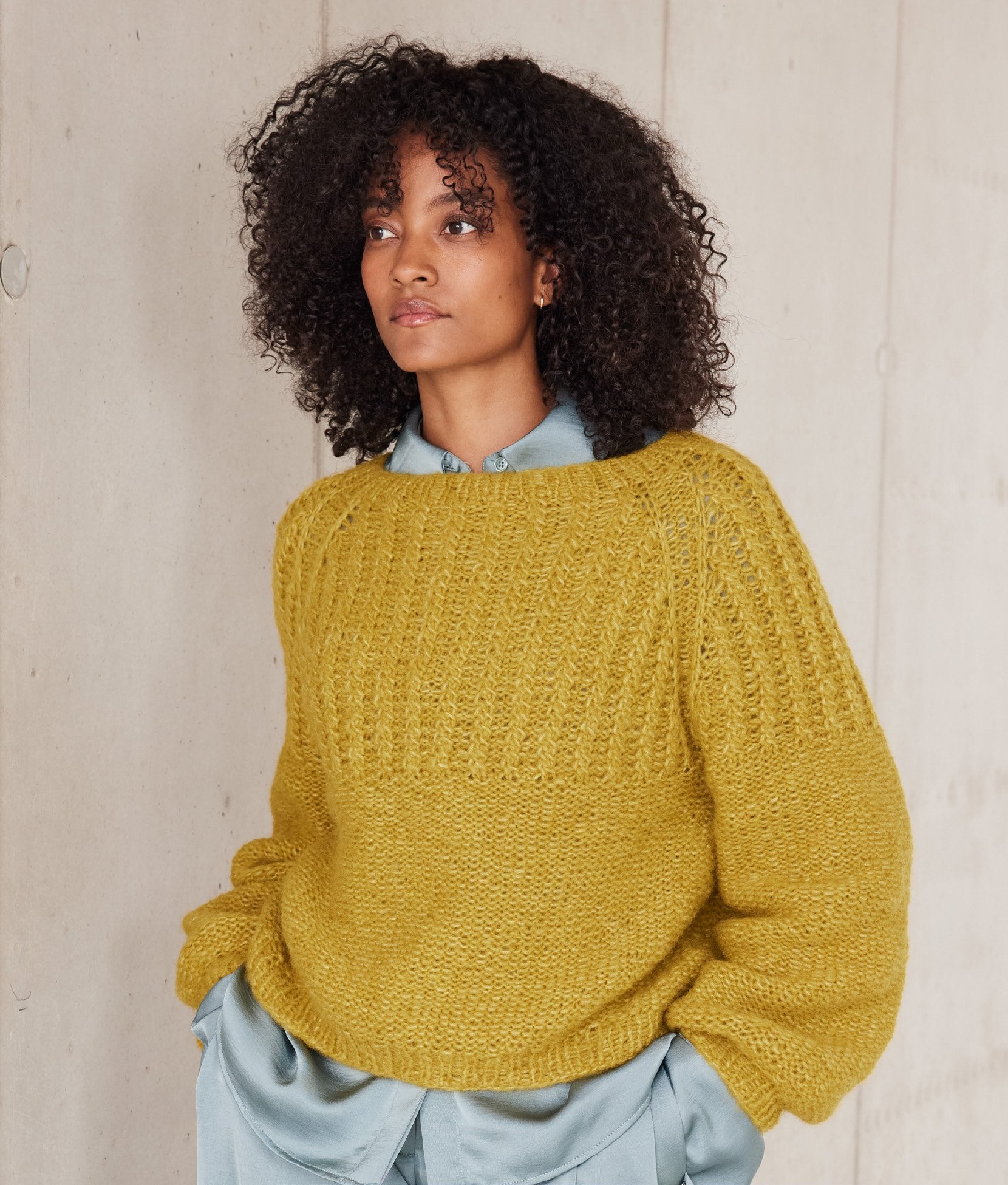 TOP-DOWN RAGLANSWEATER · ALPACA AIR II