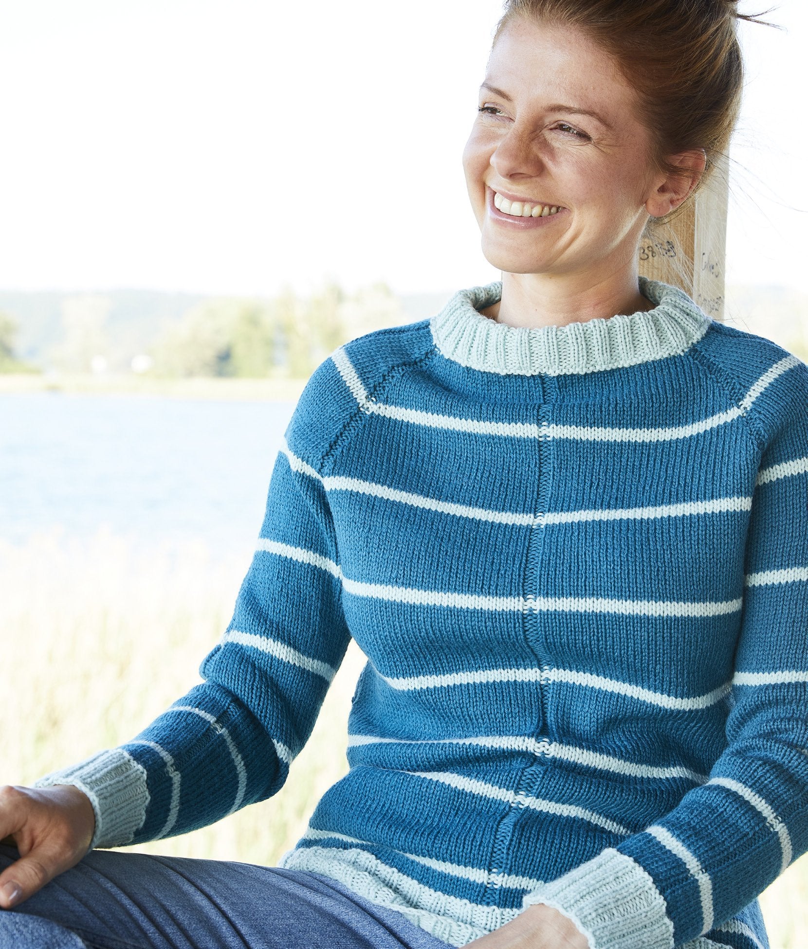 Pullover Top Down · Landlust-Alpaka-Merino 160
