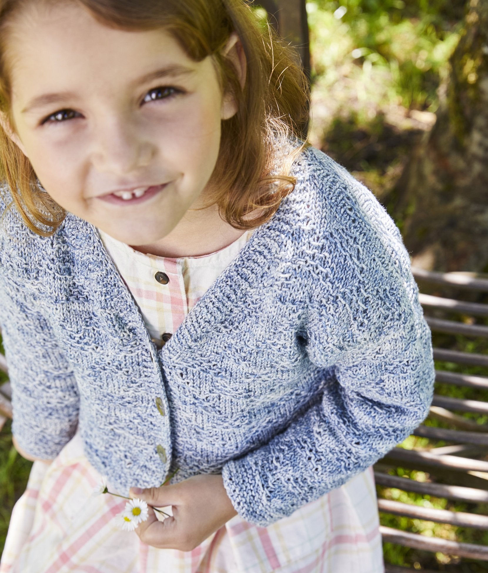 Kinderstrickjacke · Landlust Sommerseide